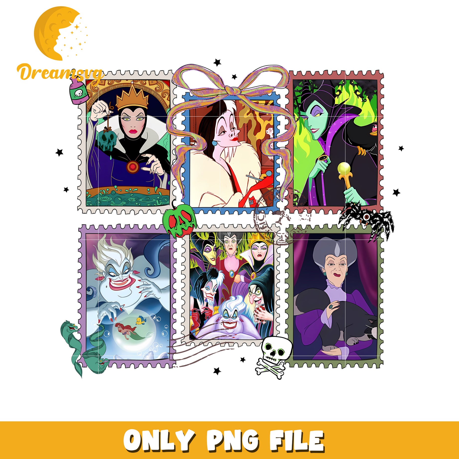 Villains halloween design png, halloween holiday png, halloween memes png