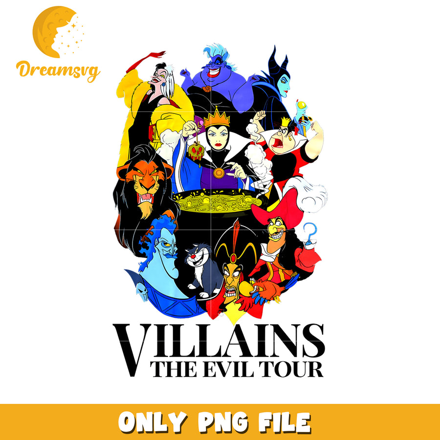 Villains the evil tour png, halloween decor png, halloween season​ png