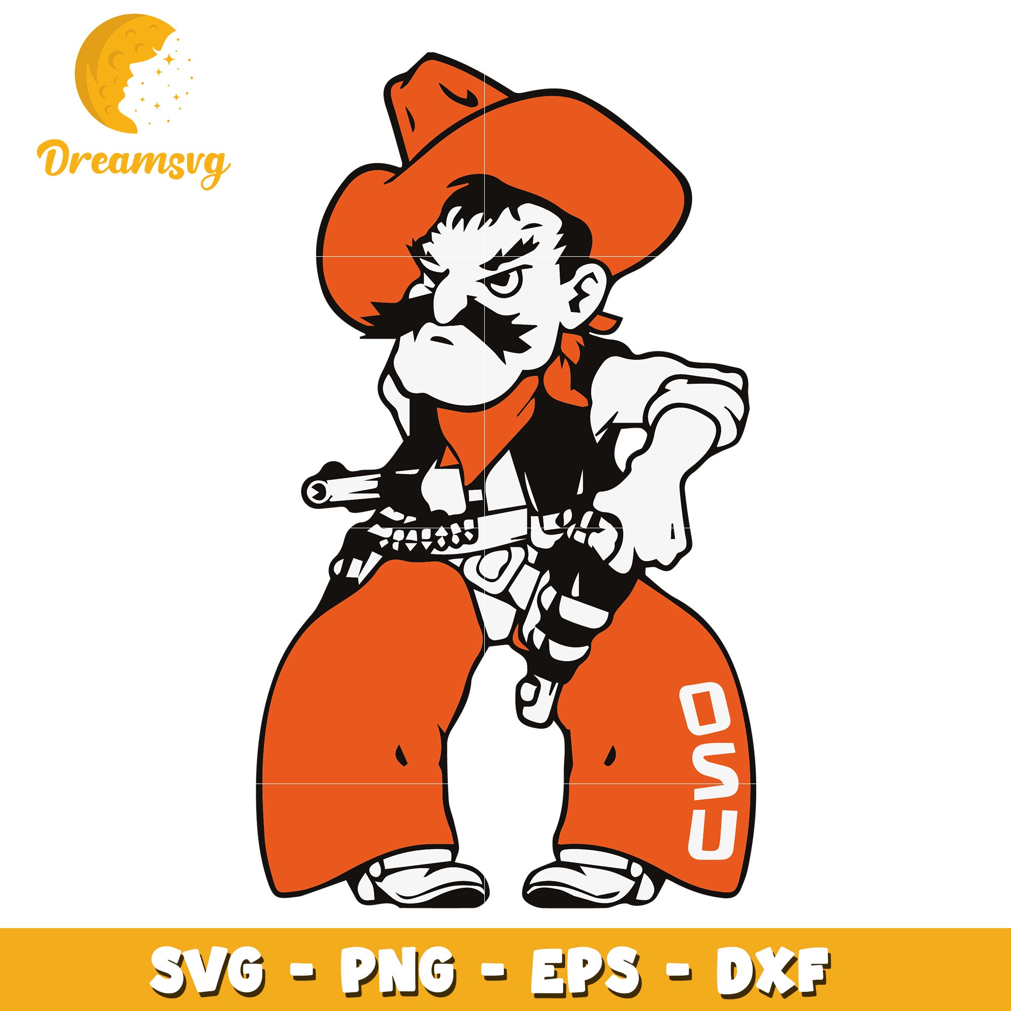 Vintage Cowboy Character SVG for Creative Projects and Crafts