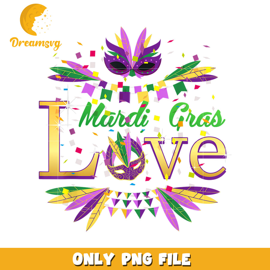 Vintage Mardi gras love costume png, mardi gras festival png