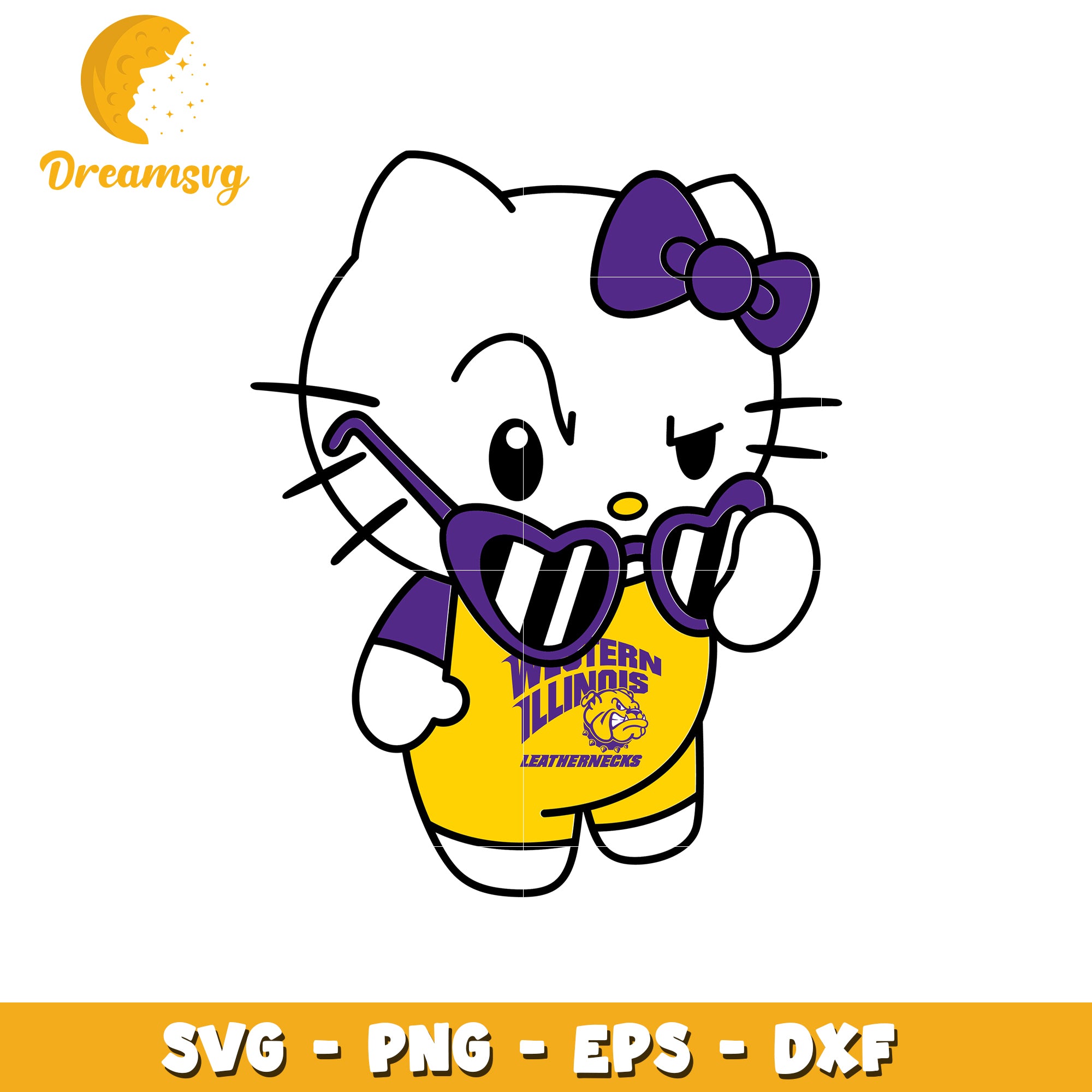 Vintage Style Hello Kitty SVG Design for Fans