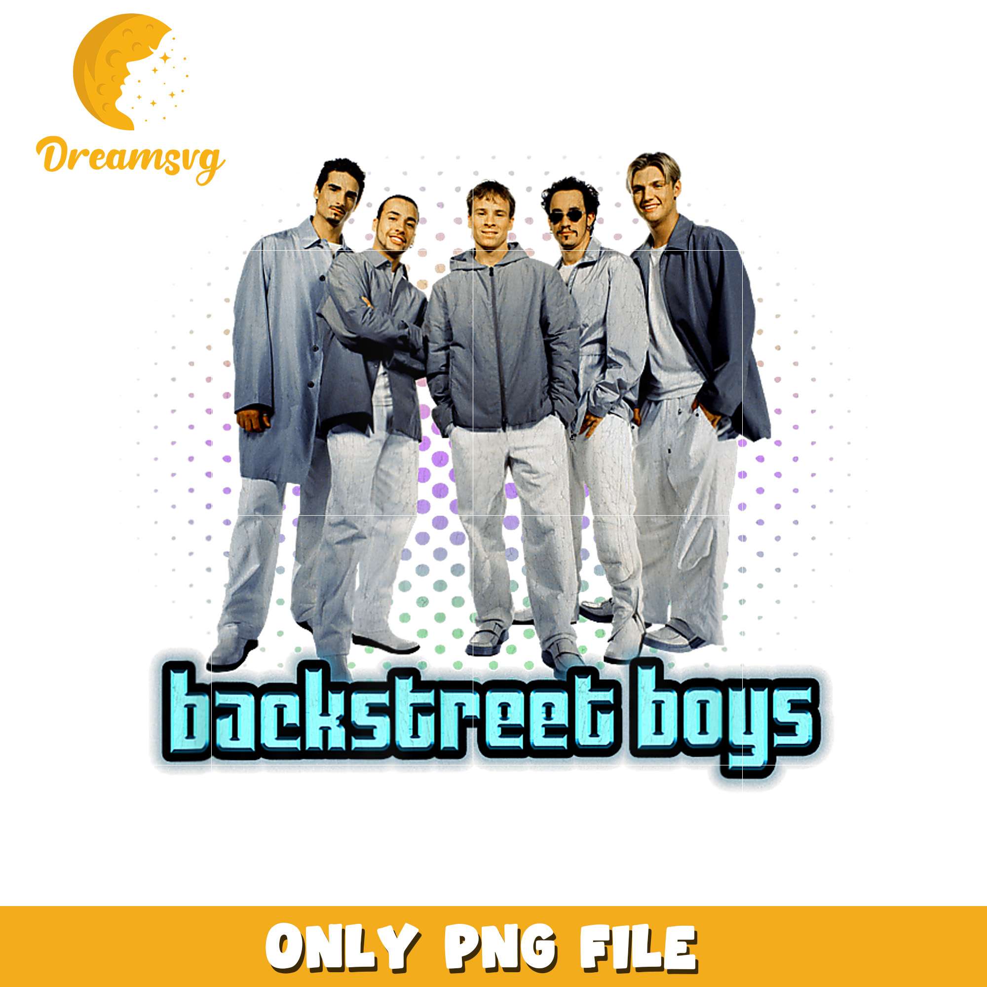 Vintage backstreet boys png, boy band png, 90s music png
