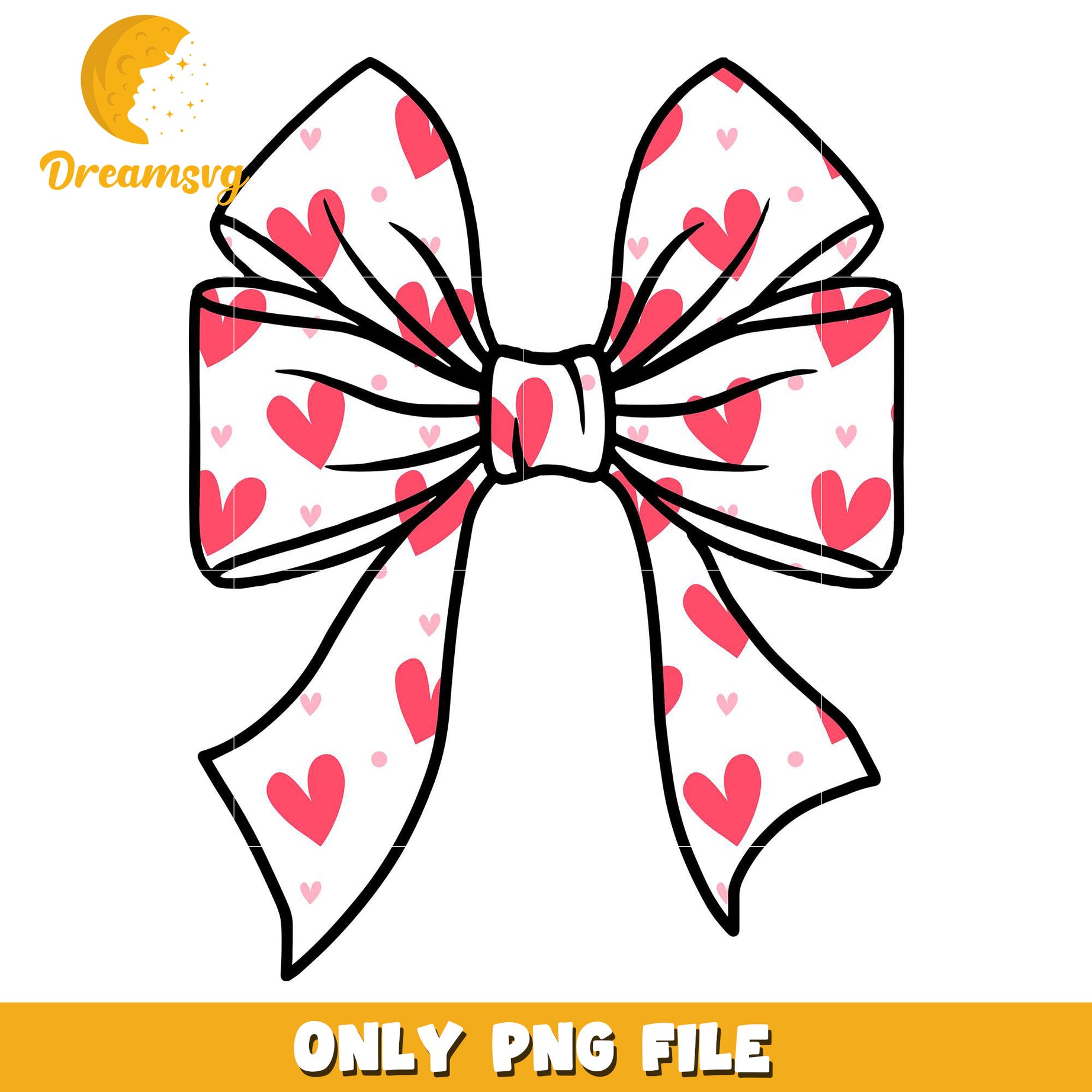 Vintage bow heart shape valentine png, Vintage bow png, valentine png