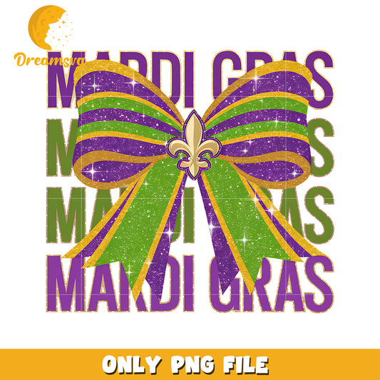 Vintage bow new orleans logo design png, mardi gras png, logo png