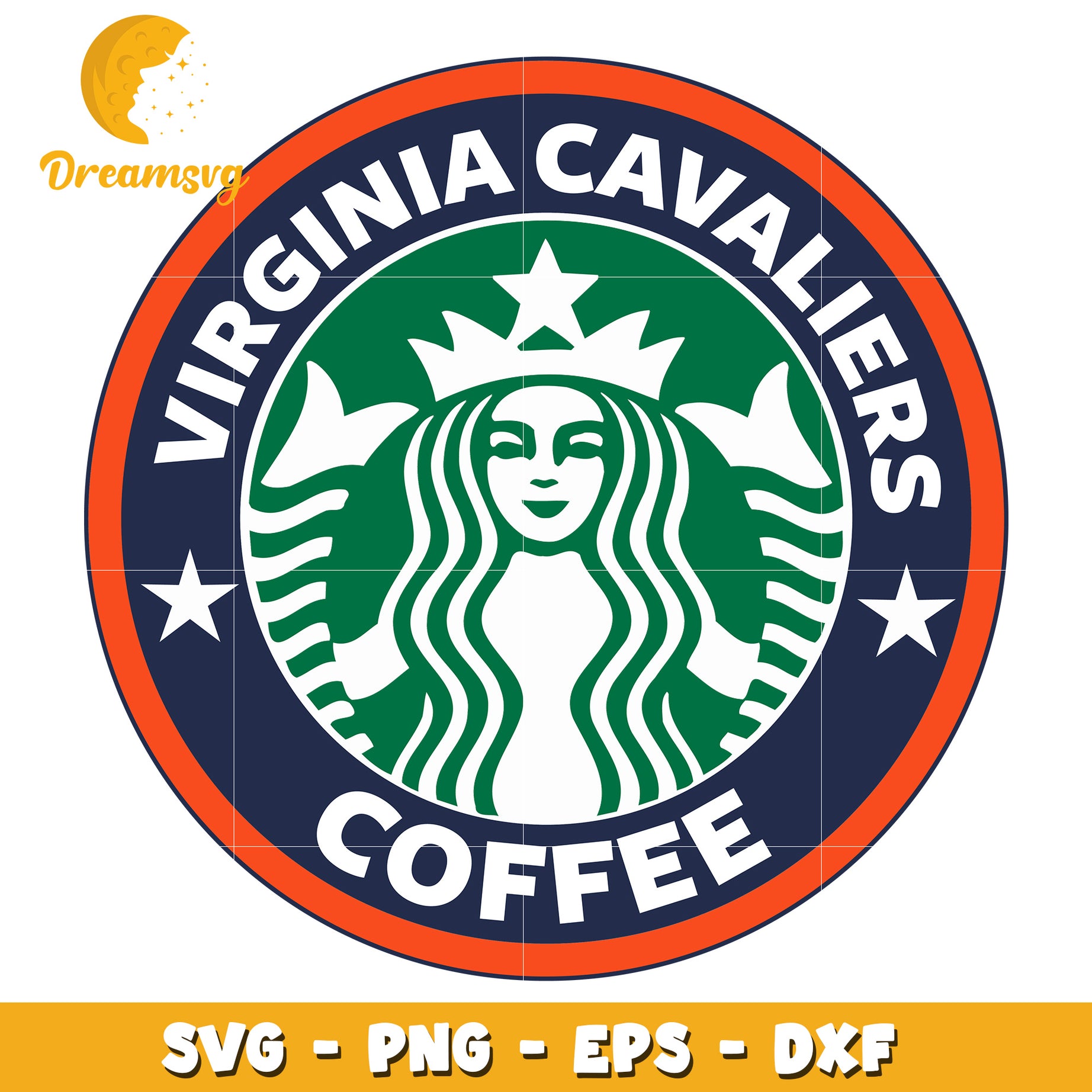 Virginia Cavaliers Coffee SVG PNG EPS DXF