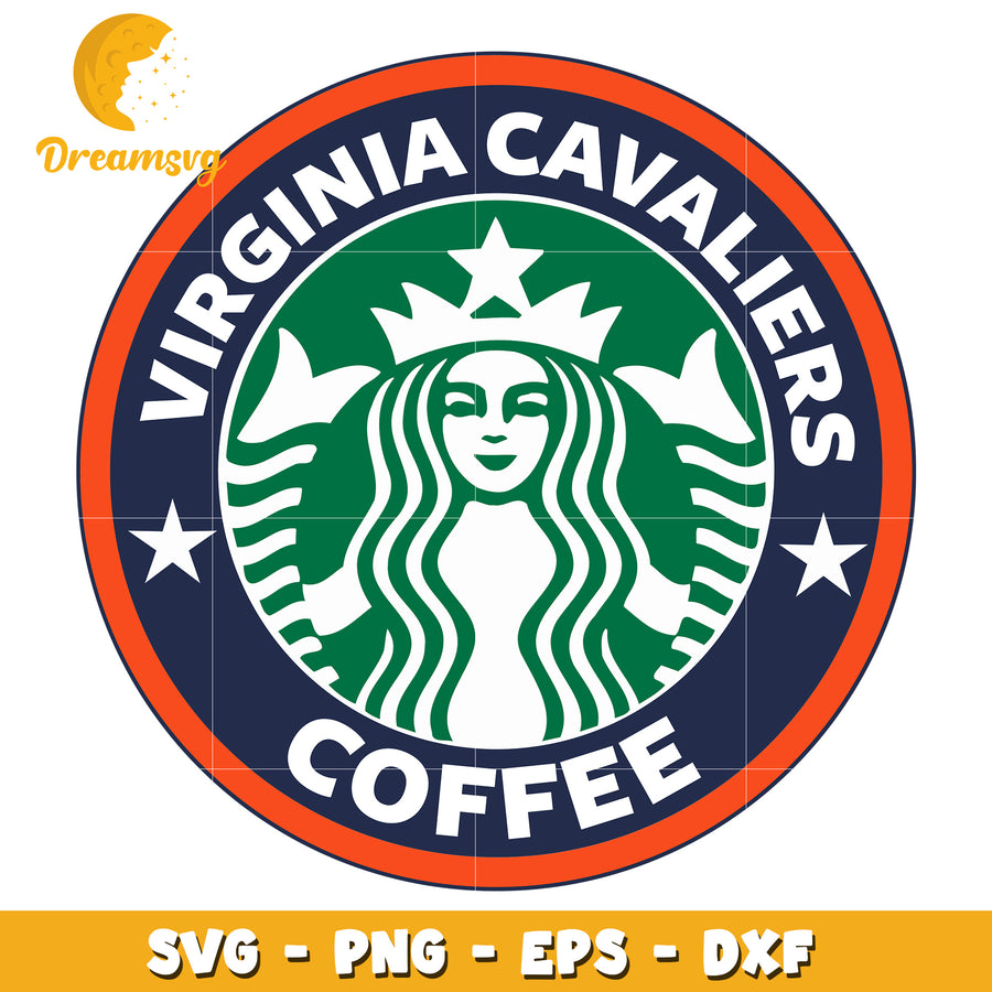 Virginia Cavaliers Coffee SVG PNG EPS DXF
