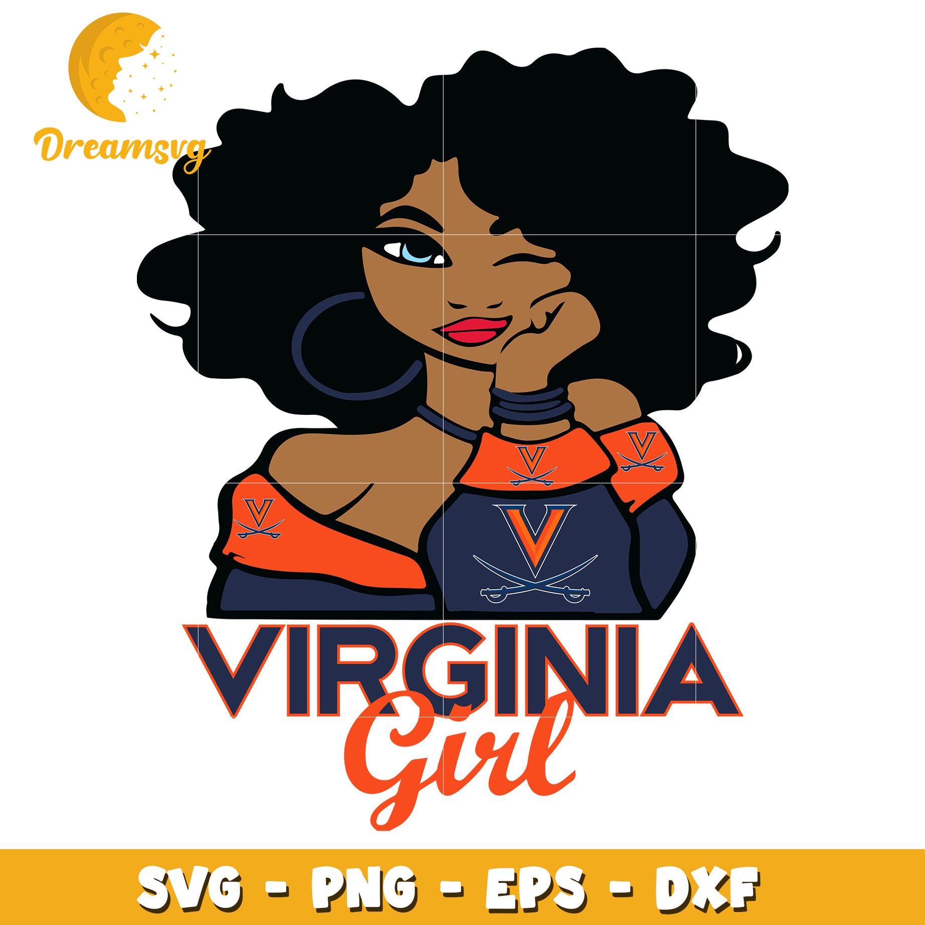 Virginia Girl SVG PNG EPS DXF Cut File