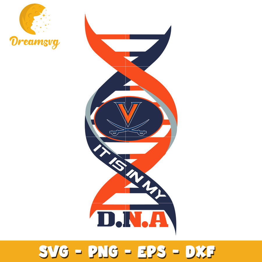 Virginia Tech DNA SVG Cut File