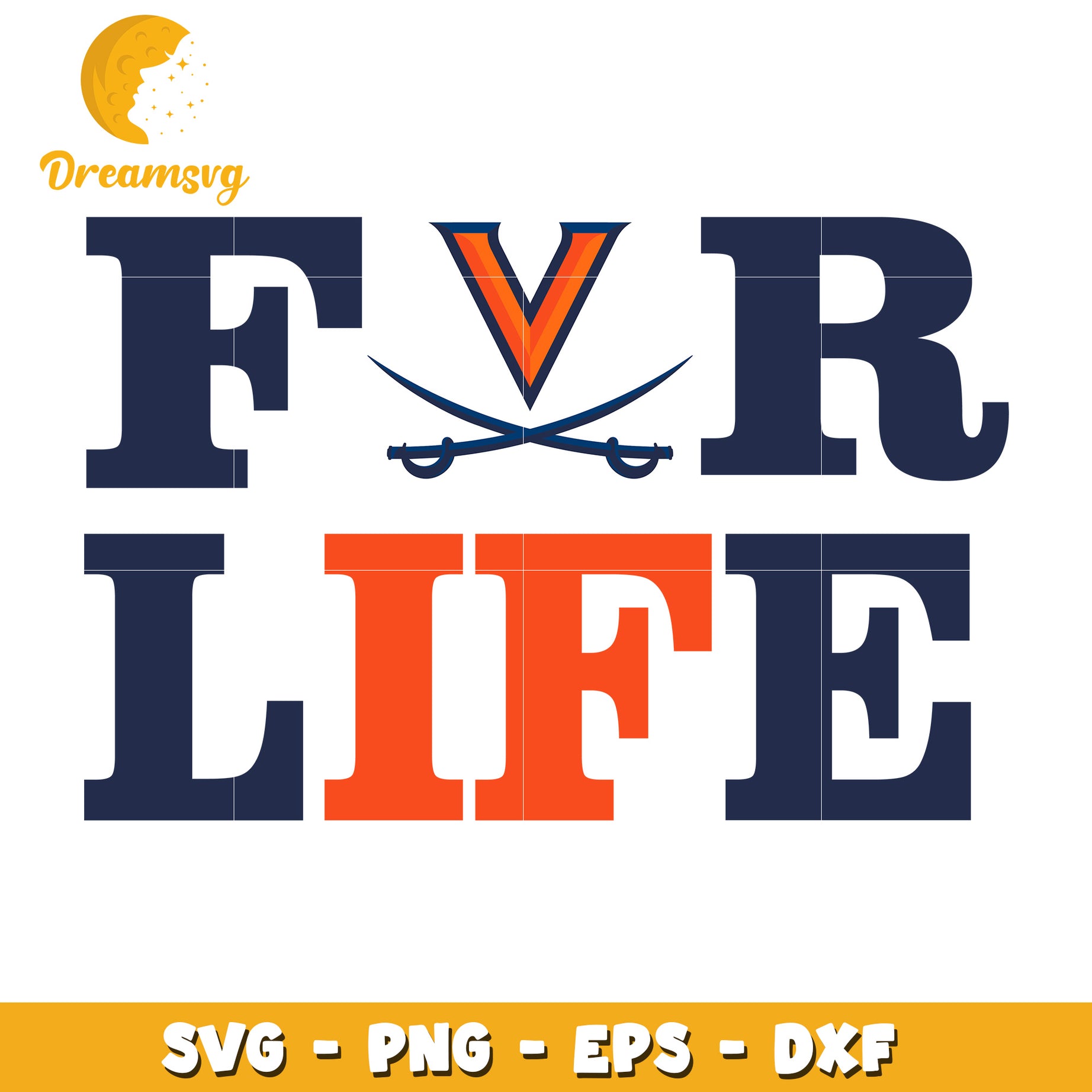 Virginia Tech FVR Life SVG Cut File