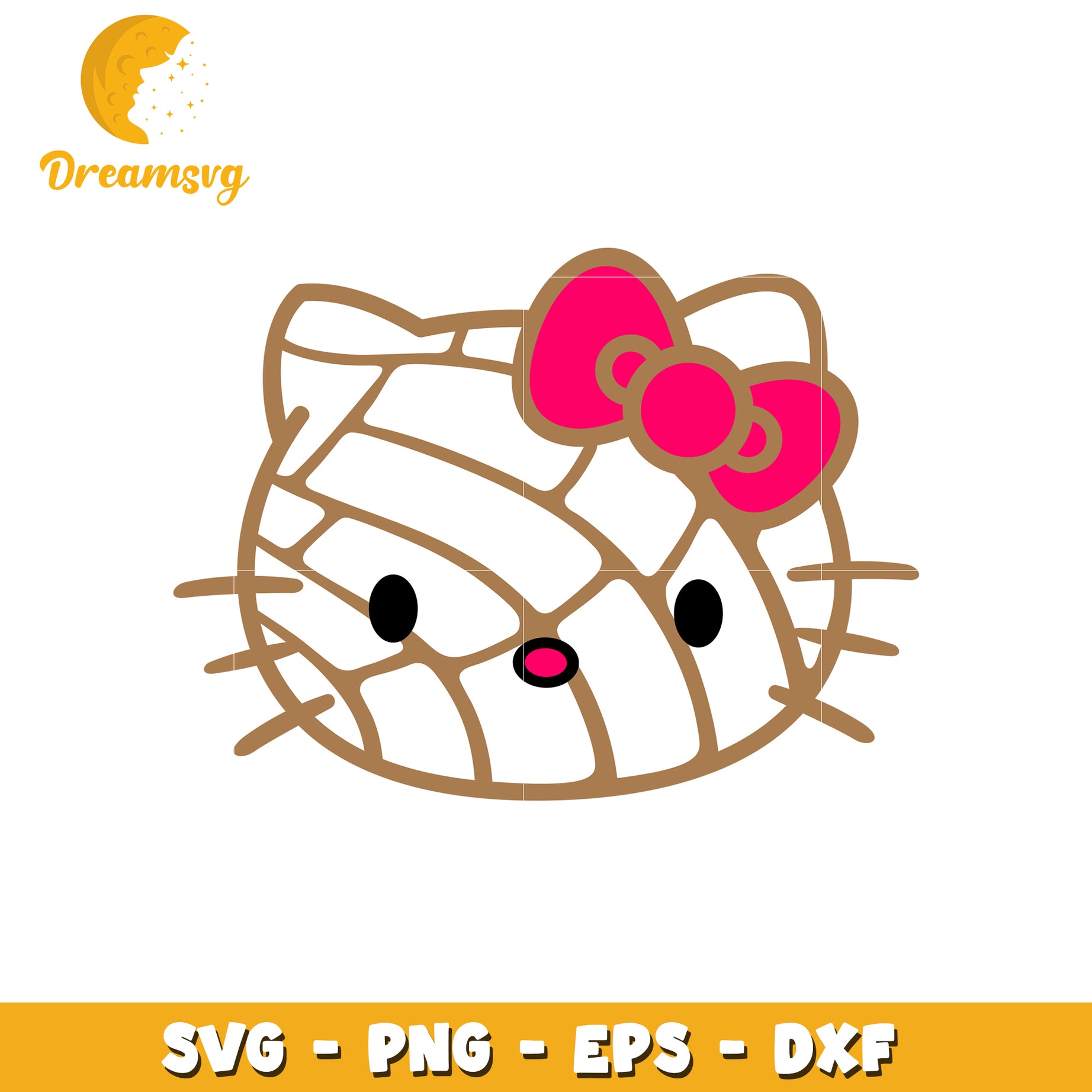 Volleyball Hello Kitty SVG Cut File