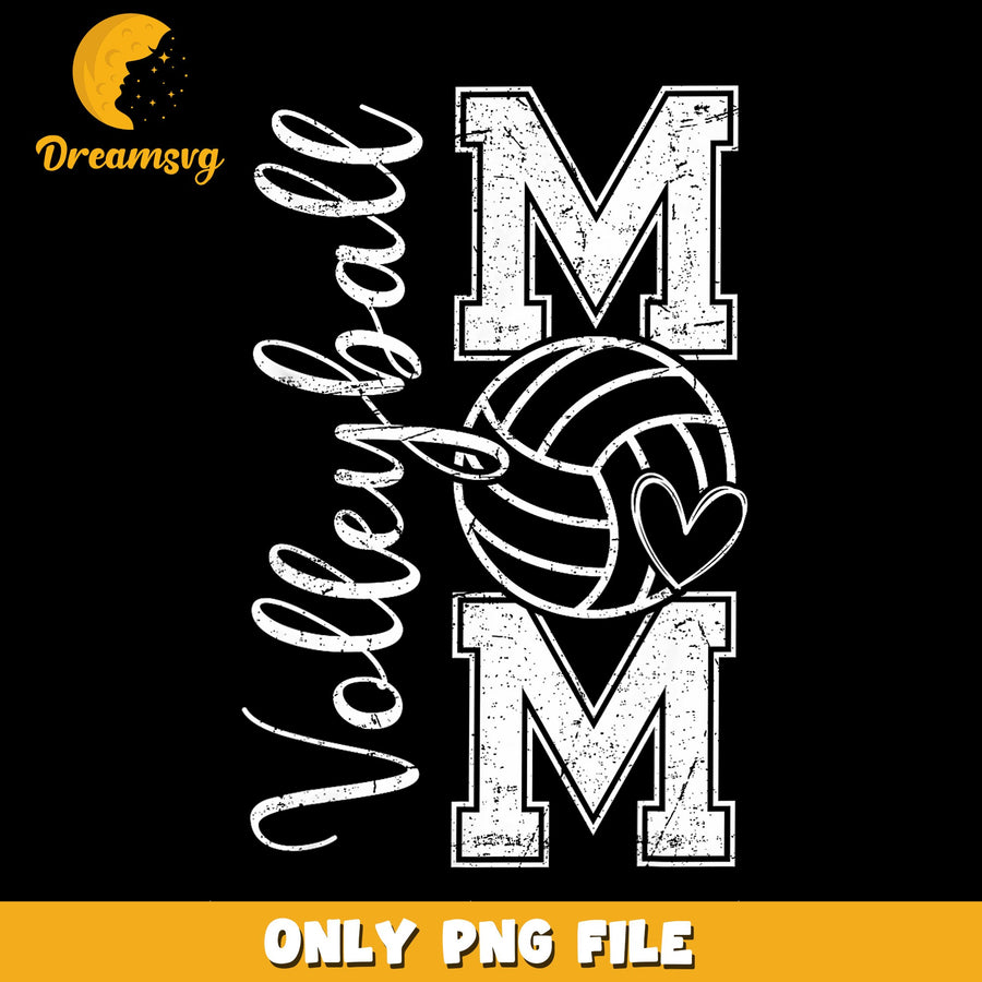 Volleyball Mom PNG, Distressed Sport Mom Design, Game Day PNG
