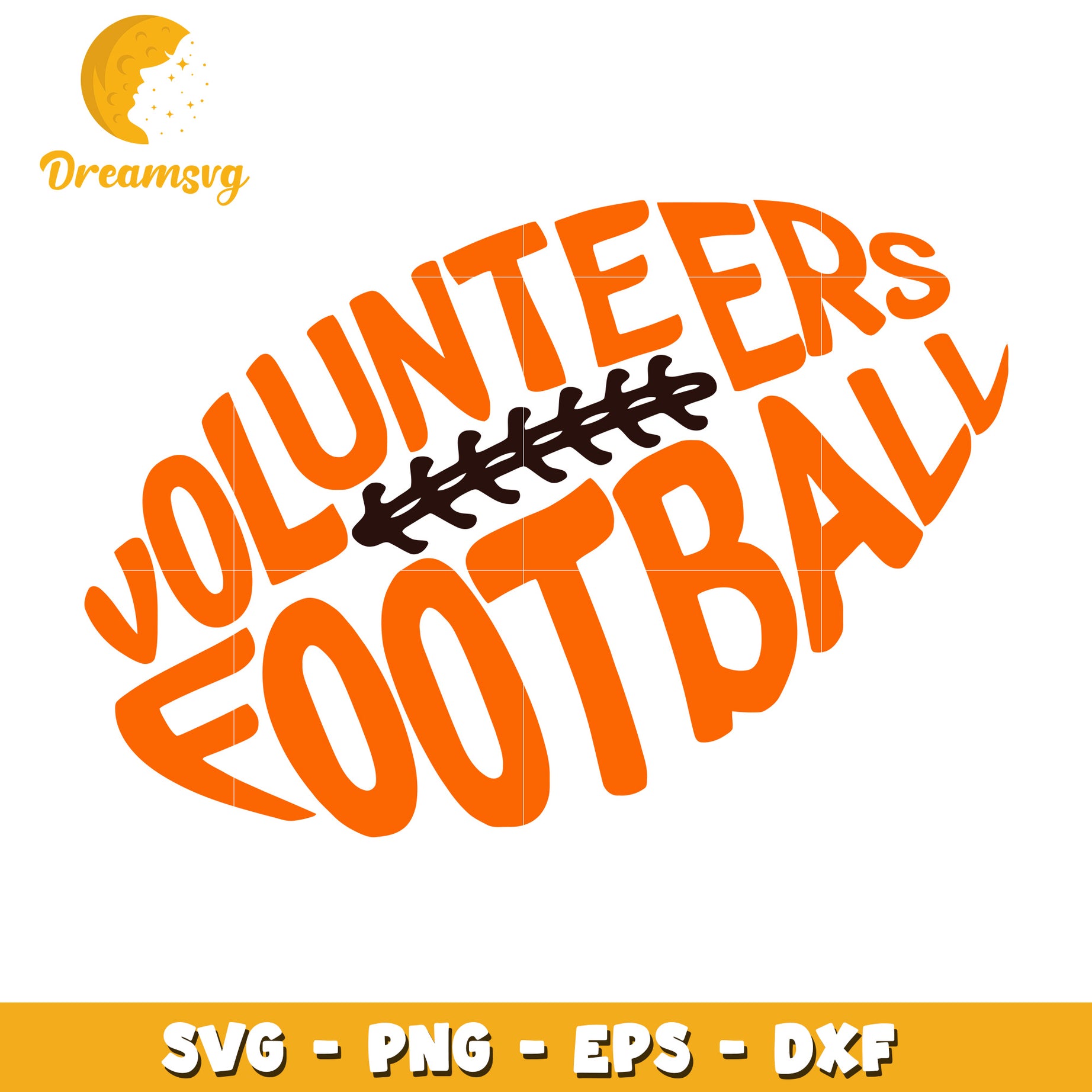 Volunteers Football SVG PNG EPS DXF Cut File