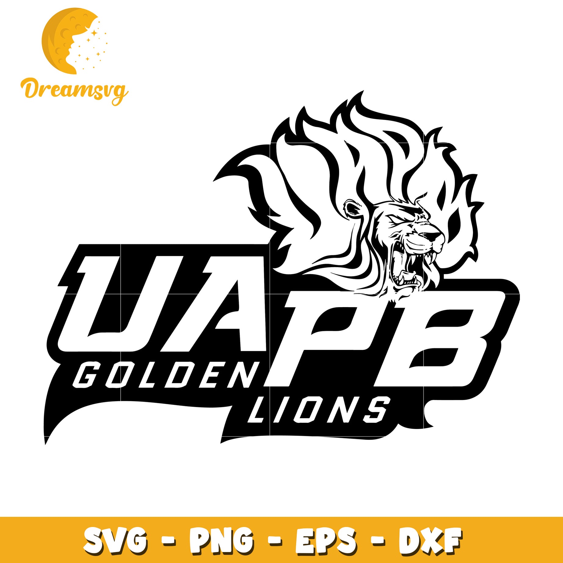 WAPB Golden Lions SVG PNG EPS DXF