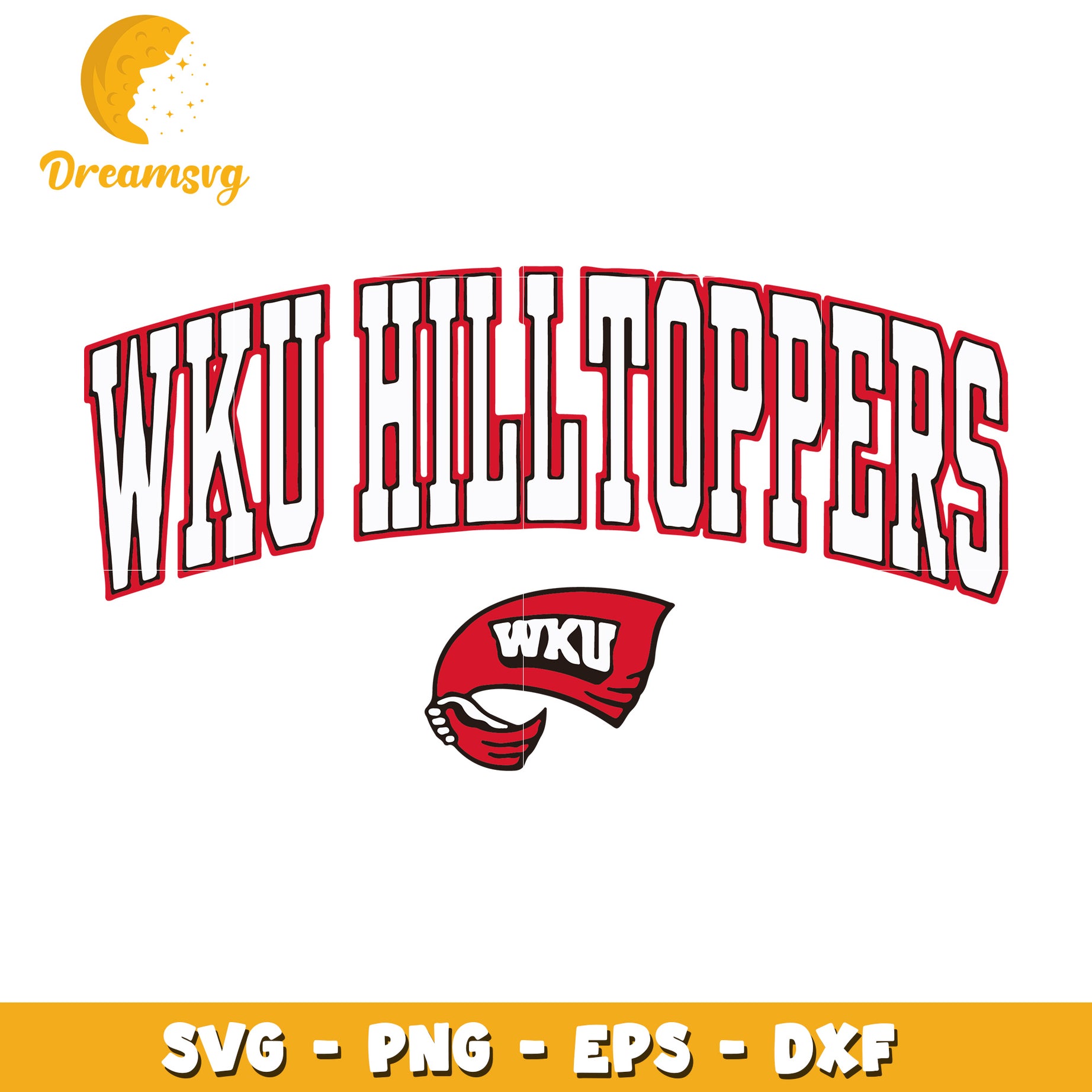 WKU Hilltoppers Logo Design in SVG Format for Crafting Projects