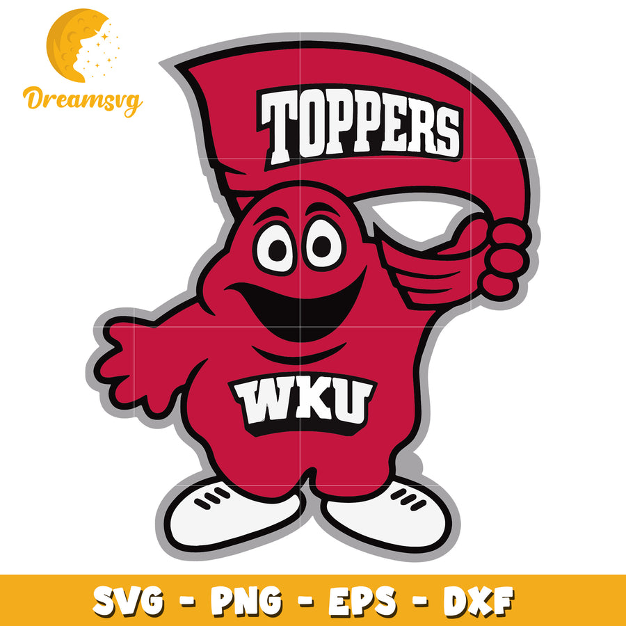 WKU Toppers Mascot SVG PNG EPS DXF