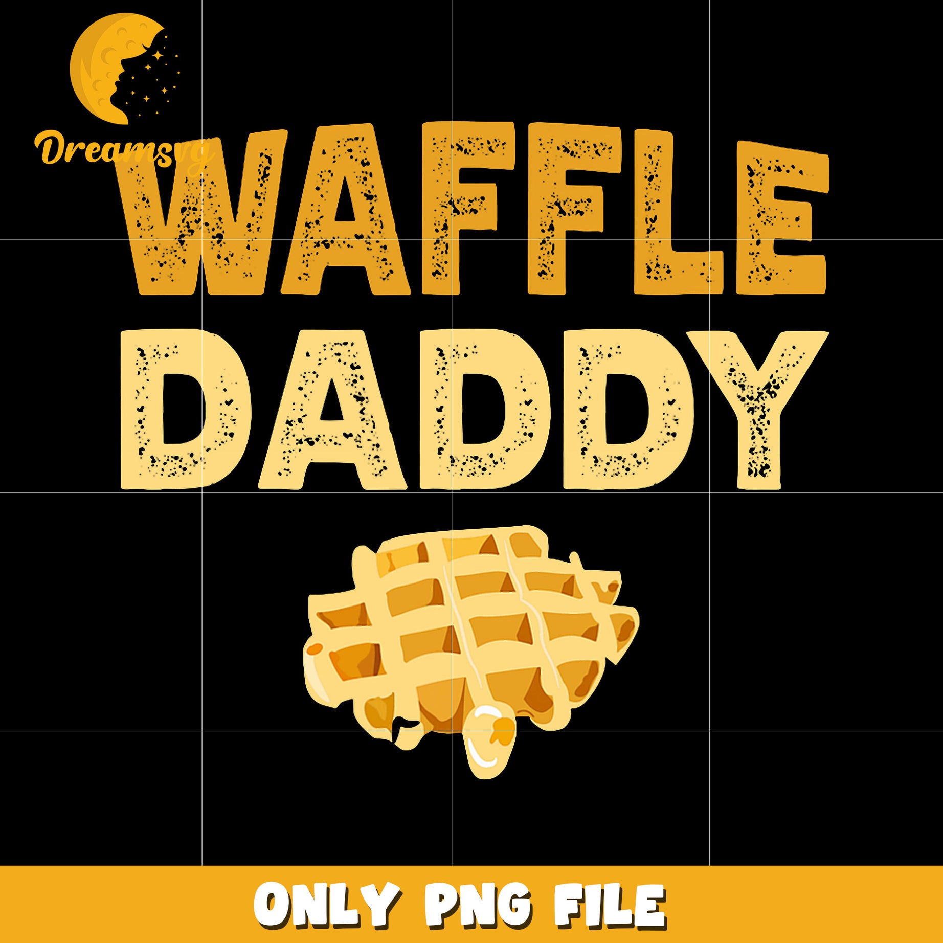 Waffle daddy png, funny dad png, dad gift png