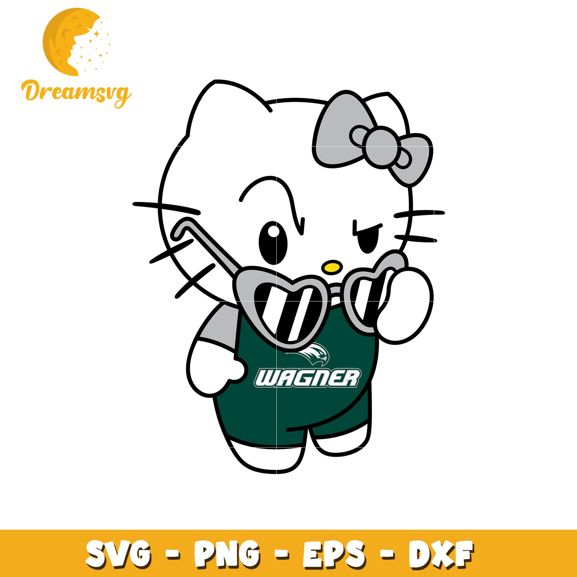 Wagner College Hello Kitty SVG