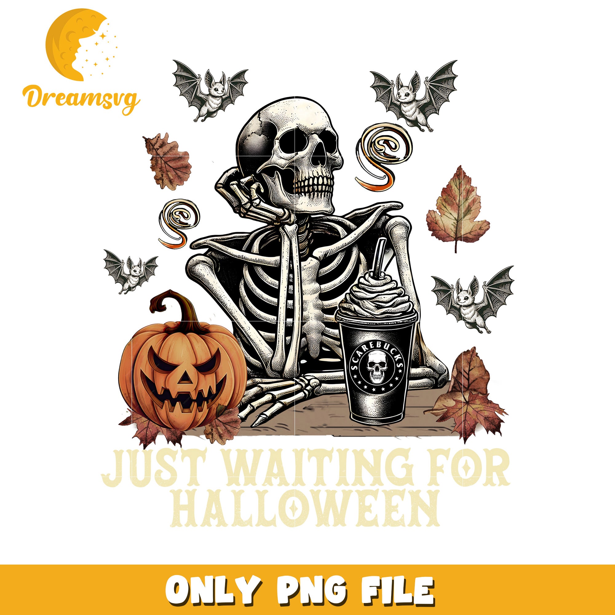 Waiting for the halloween png, halloween decor png, halloween season​ png