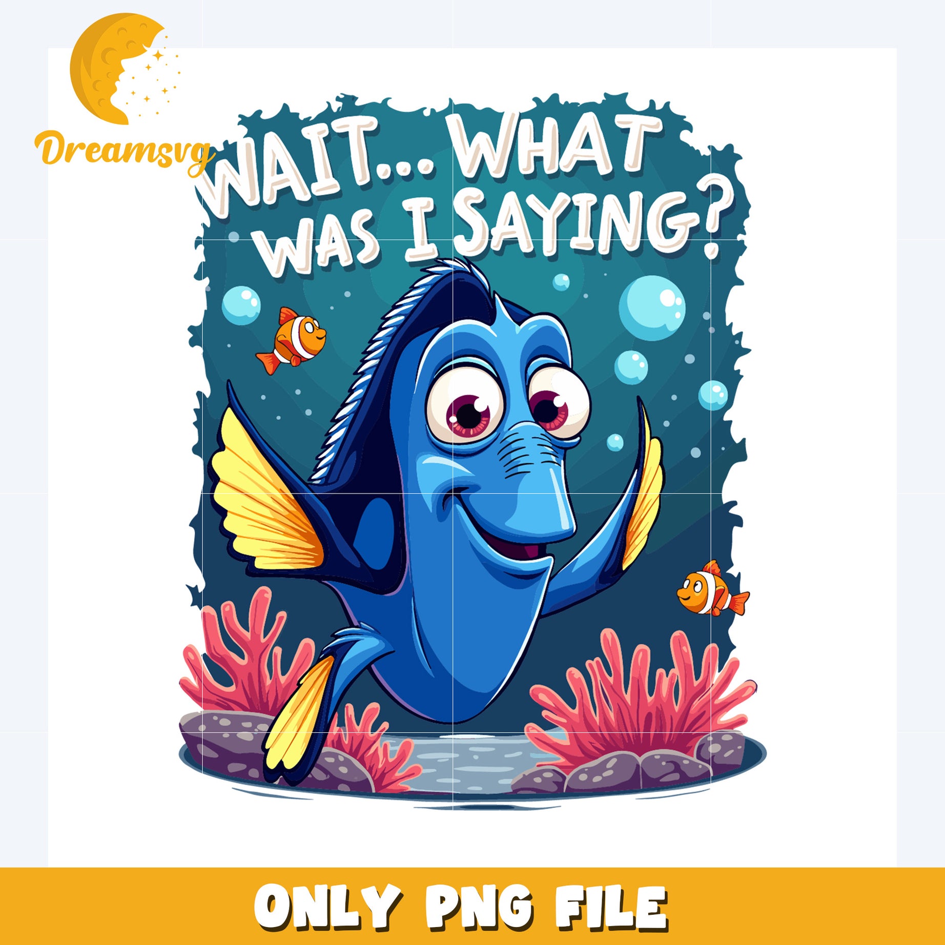 Wait what was i saying png, disney world png, dory fish png