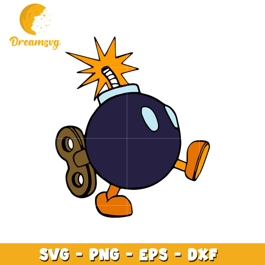 Walking Bomb SVG Cut File