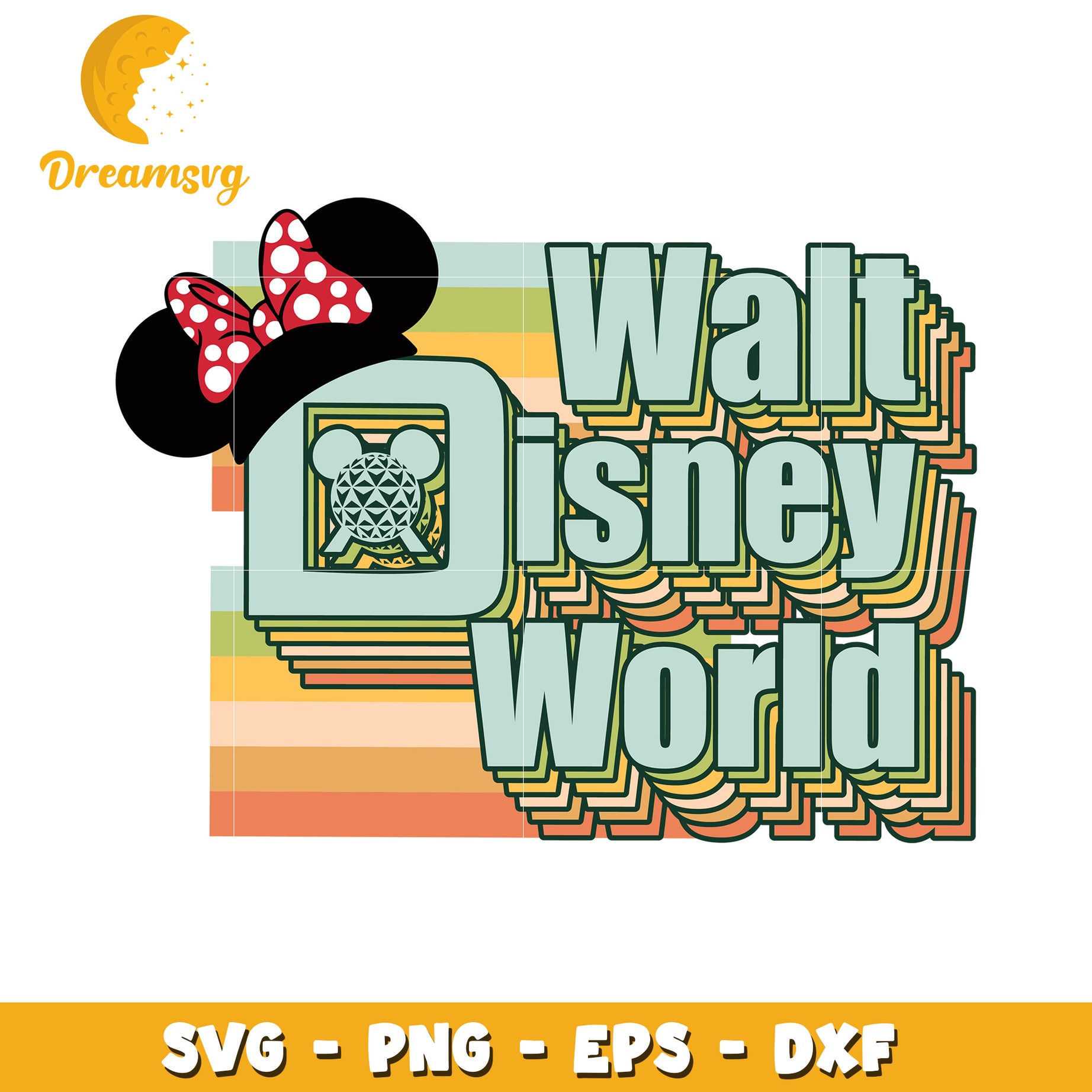 Walt Disney World Retro SVG Cut File