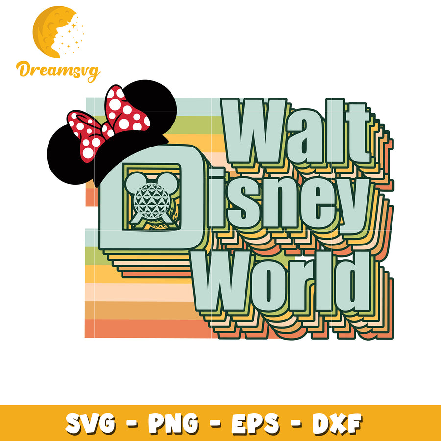 Walt Disney World Retro SVG Cut File