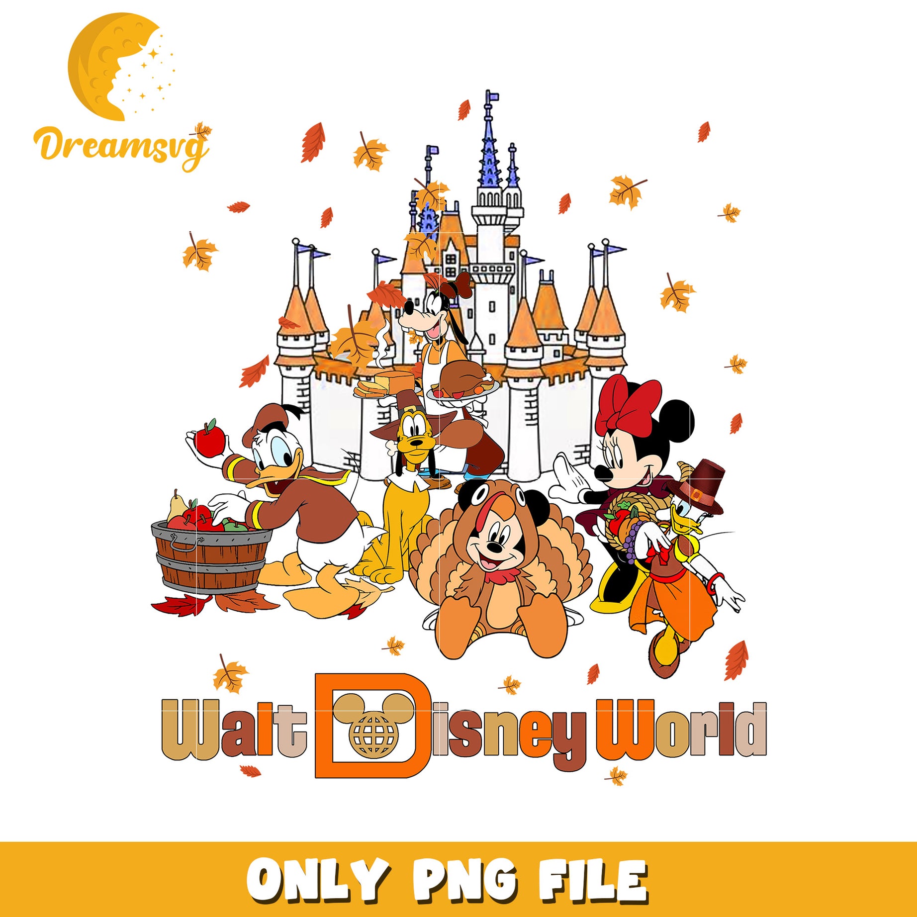 Walt Disney World Thanksgiving PNG Downloadable Art