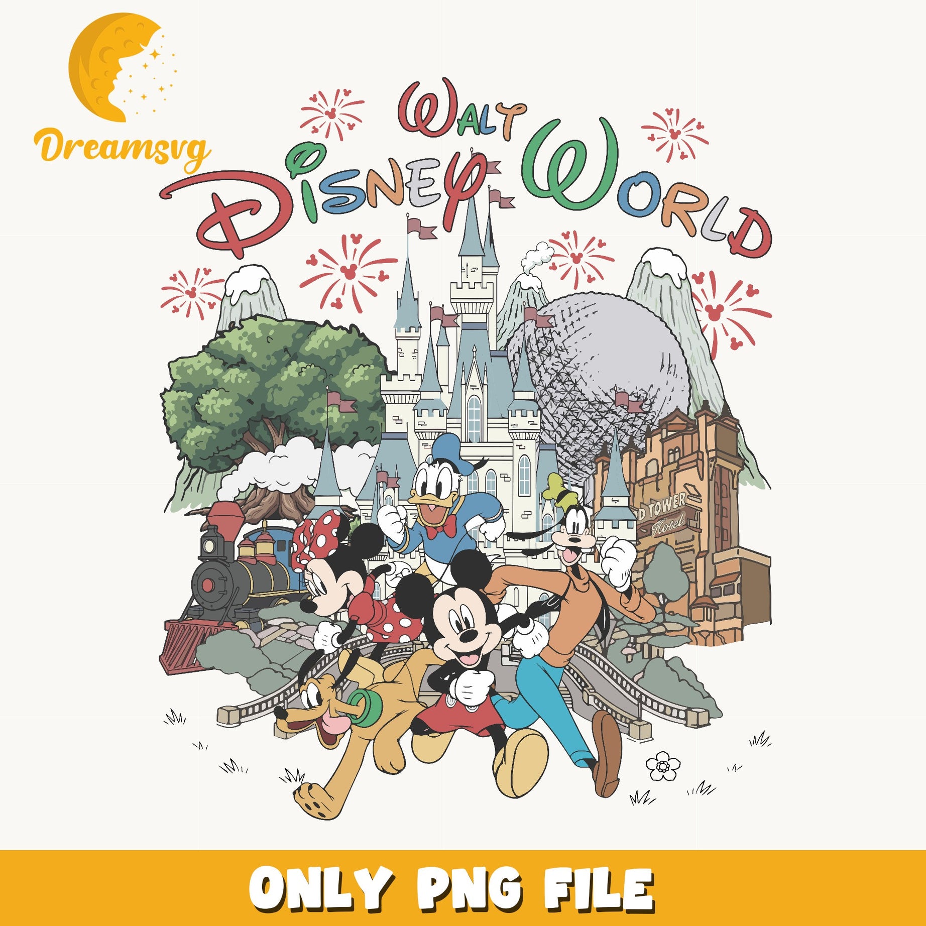 Walt Disney World PNG, Mickey And Friends Castle PNG, Disney Trip PNG