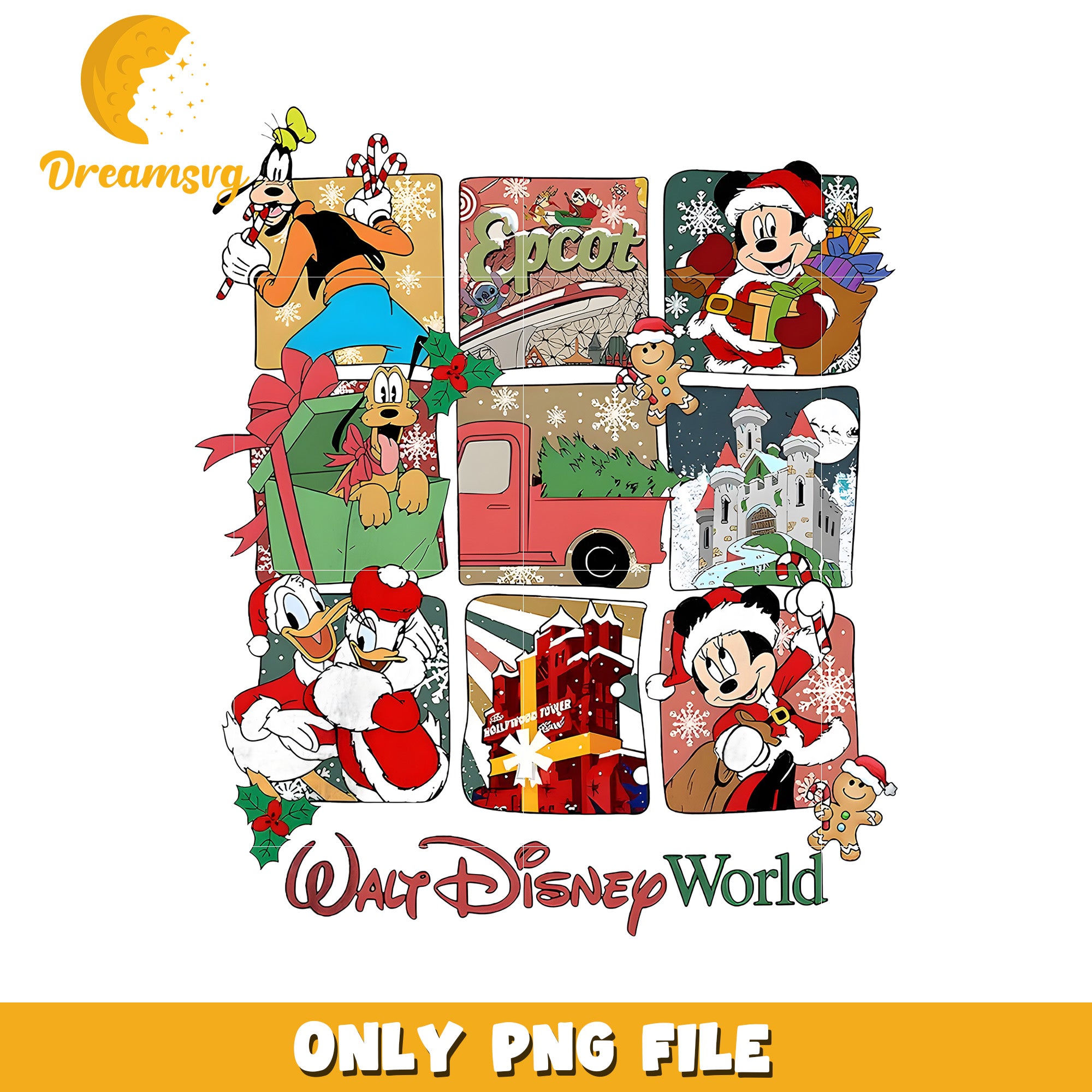 Walt disney christmas png, disney movies png, christmas white png