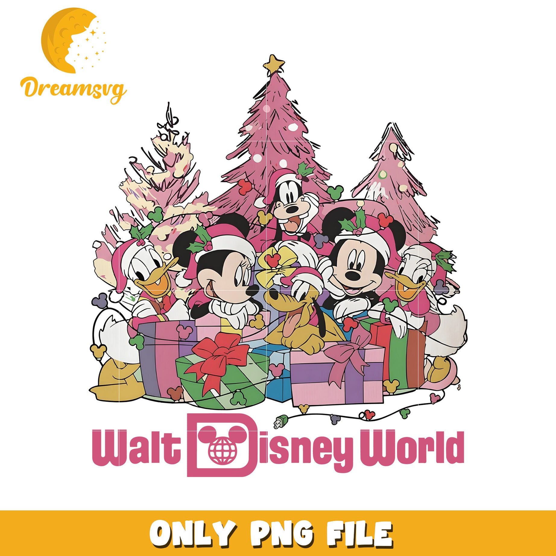 Walt disney world png, disney christmas png, christmas png