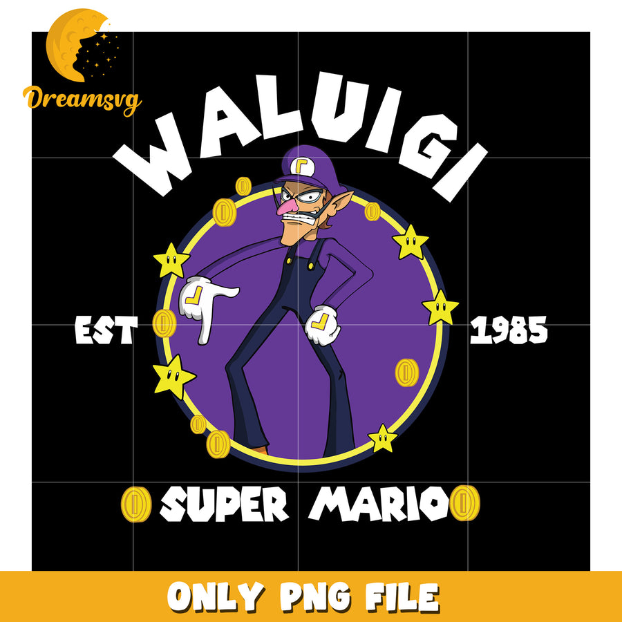 Waluigi super mario character png, game nintendo super mario​ png, mario cartoon png