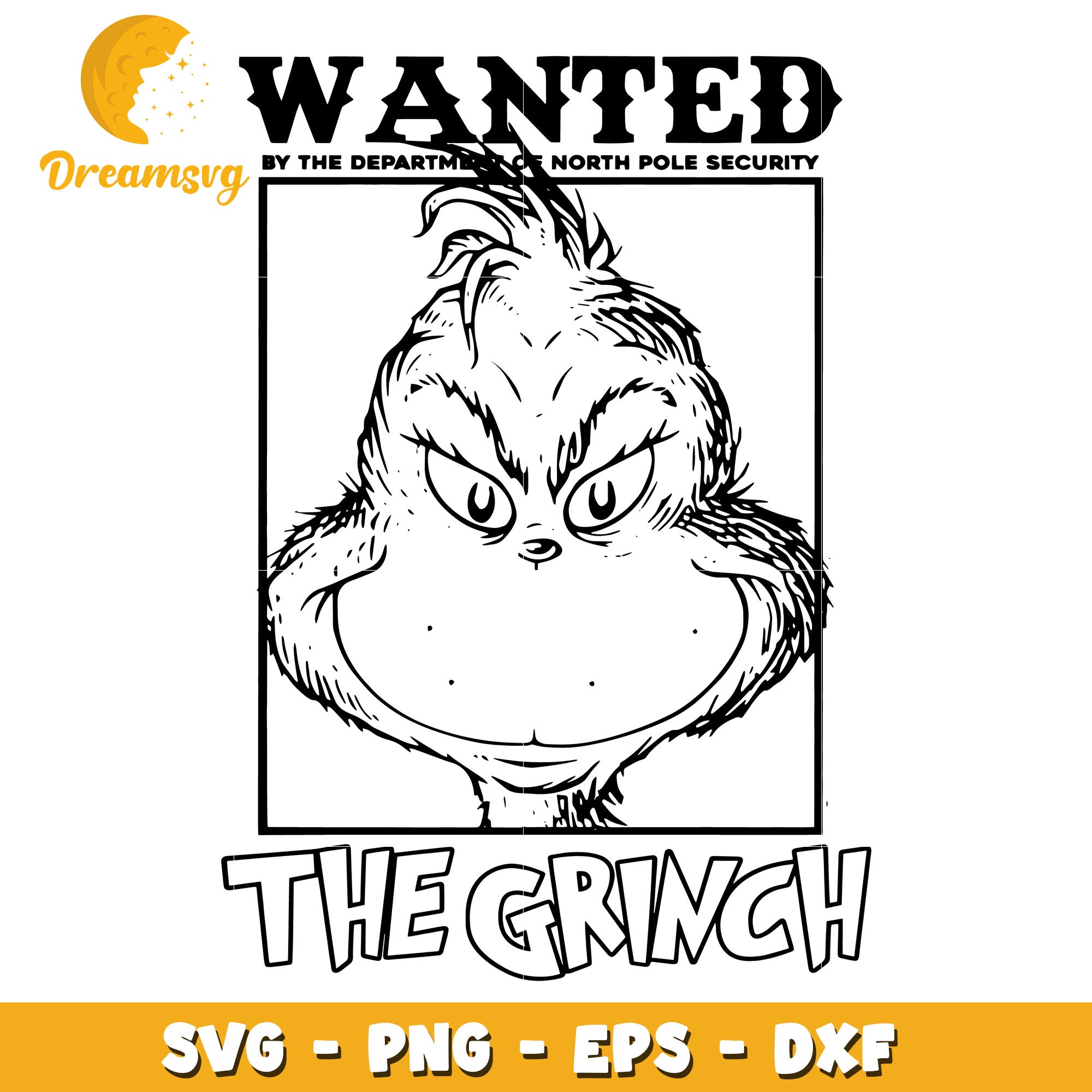 Wanted The Grinch svg, funny christmas svg, christmas svg