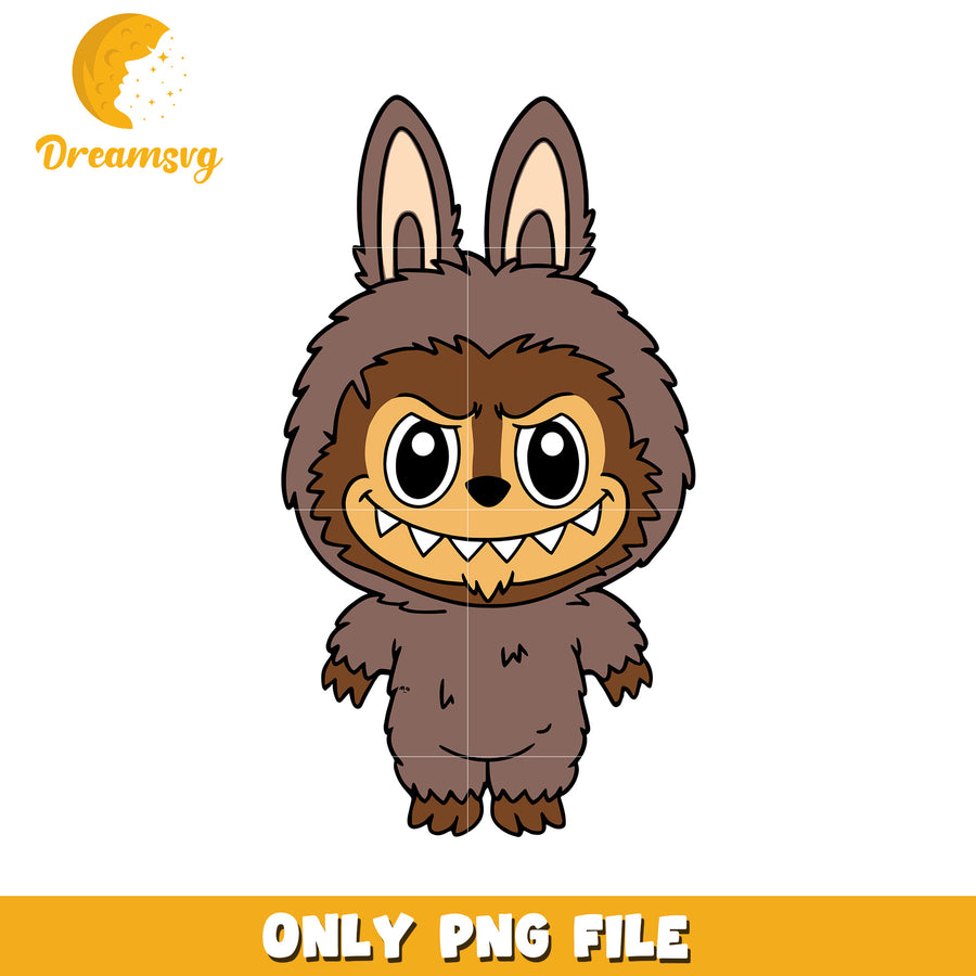 Warewolf labubu png, popmart labubu​ png, ​horror movie characters png