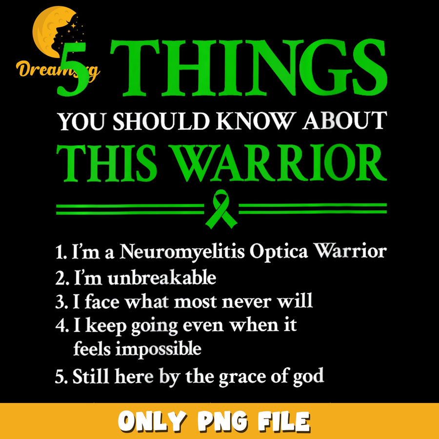 Warrior Design PNG, Neuromyelitis Optica, Inspirational