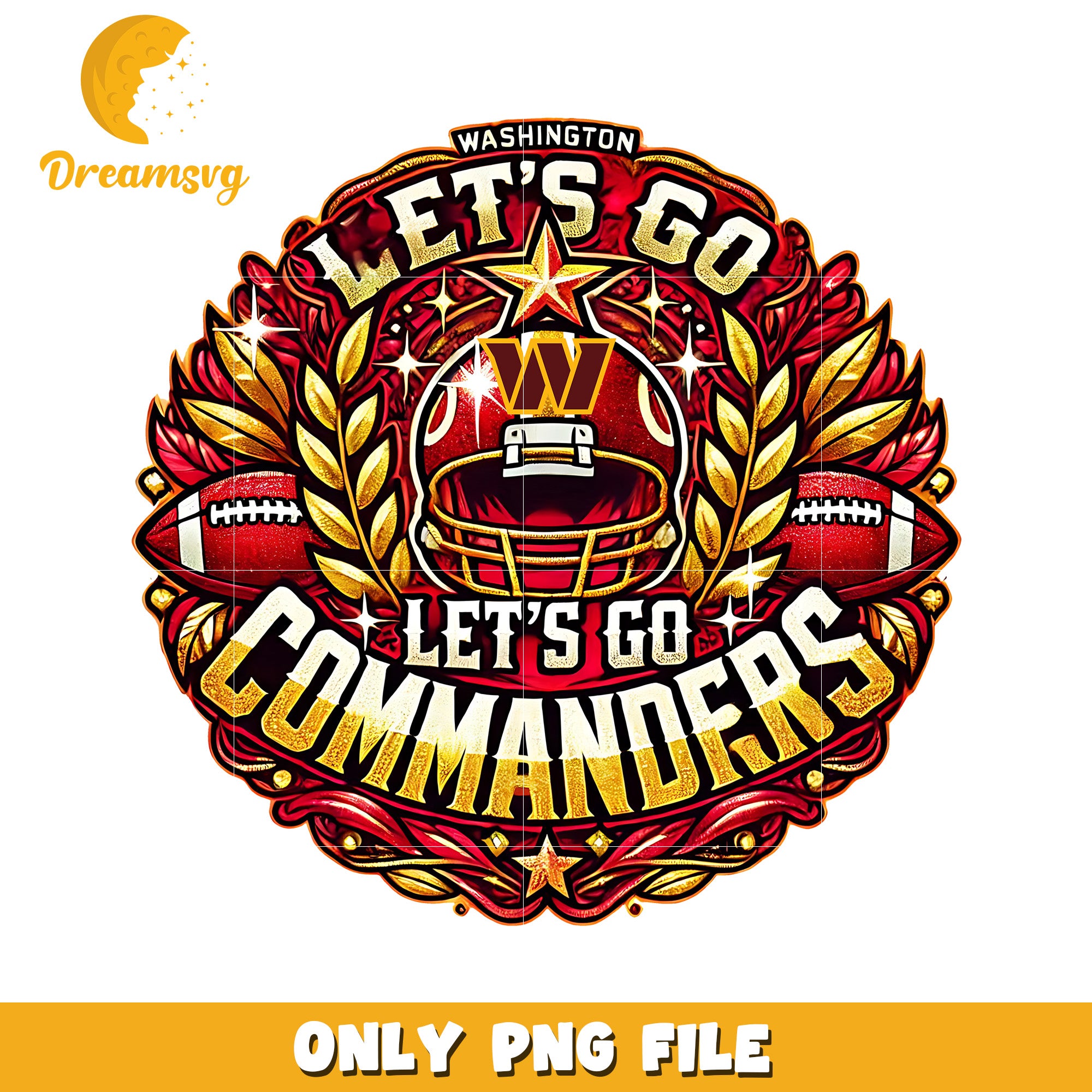 Washingotn commanders let's go png, nfl games png, nfl png – DreamSVG Store