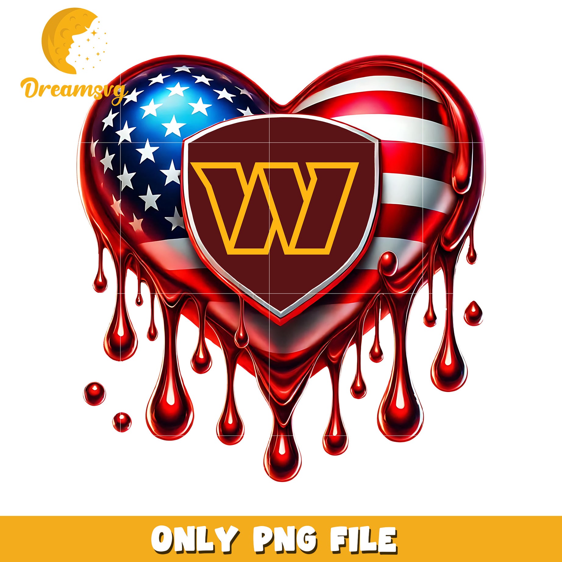 Washington commanders heart png, nfl league png, nfl 2025 png