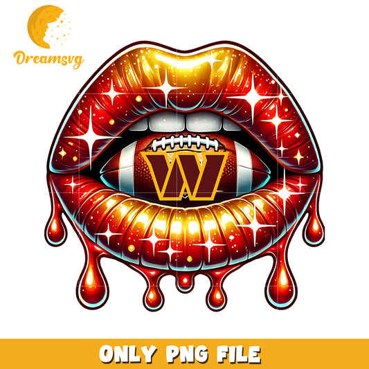 Washington commanders lips png, nfl teams png, nfl team logo png