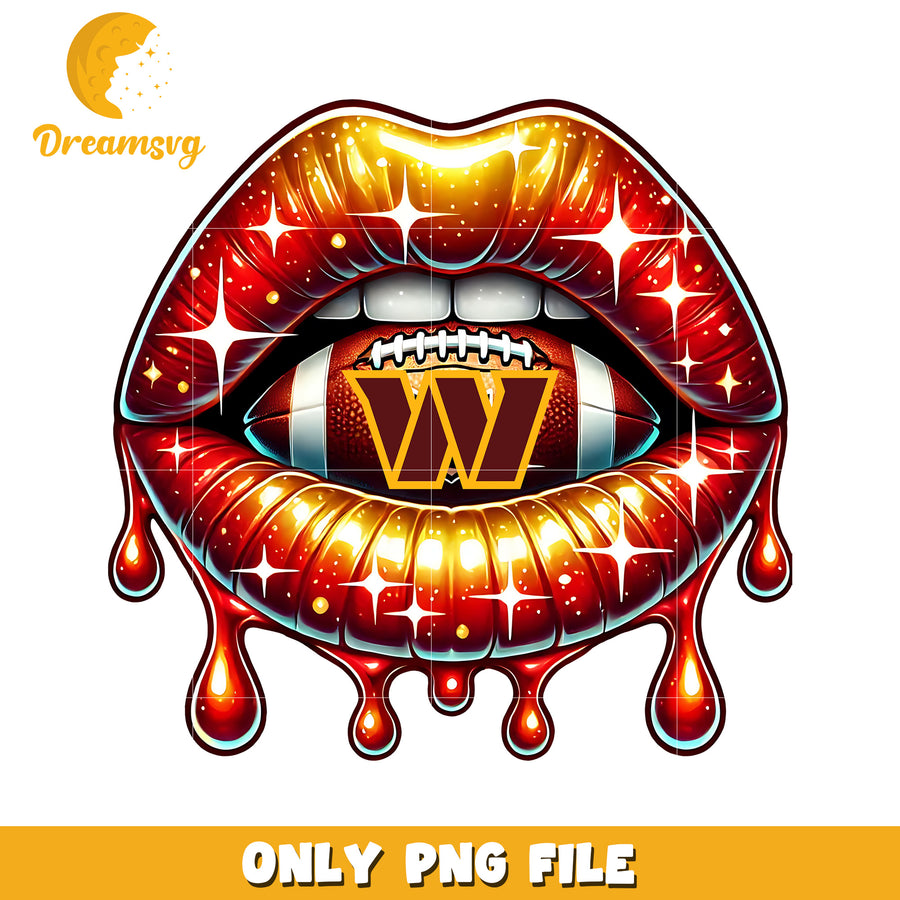 Washington commanders lips png, nfl teams png, nfl team logo png