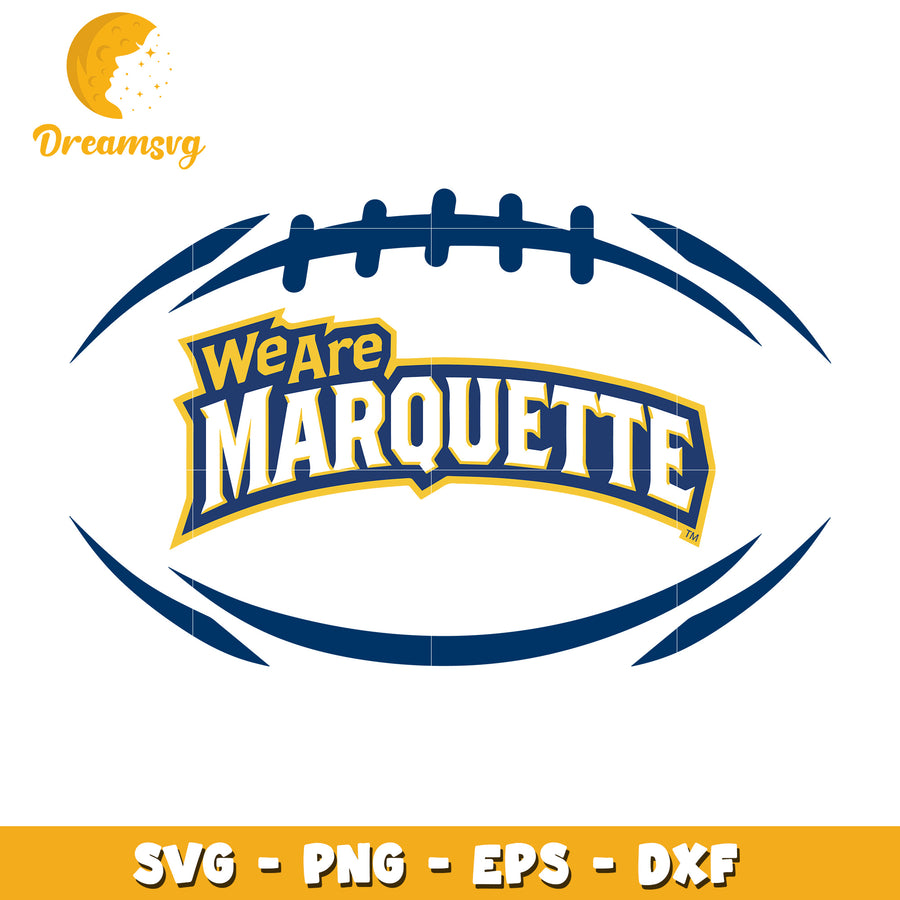We Are Marquette Football SVG Digital Design for Crafts