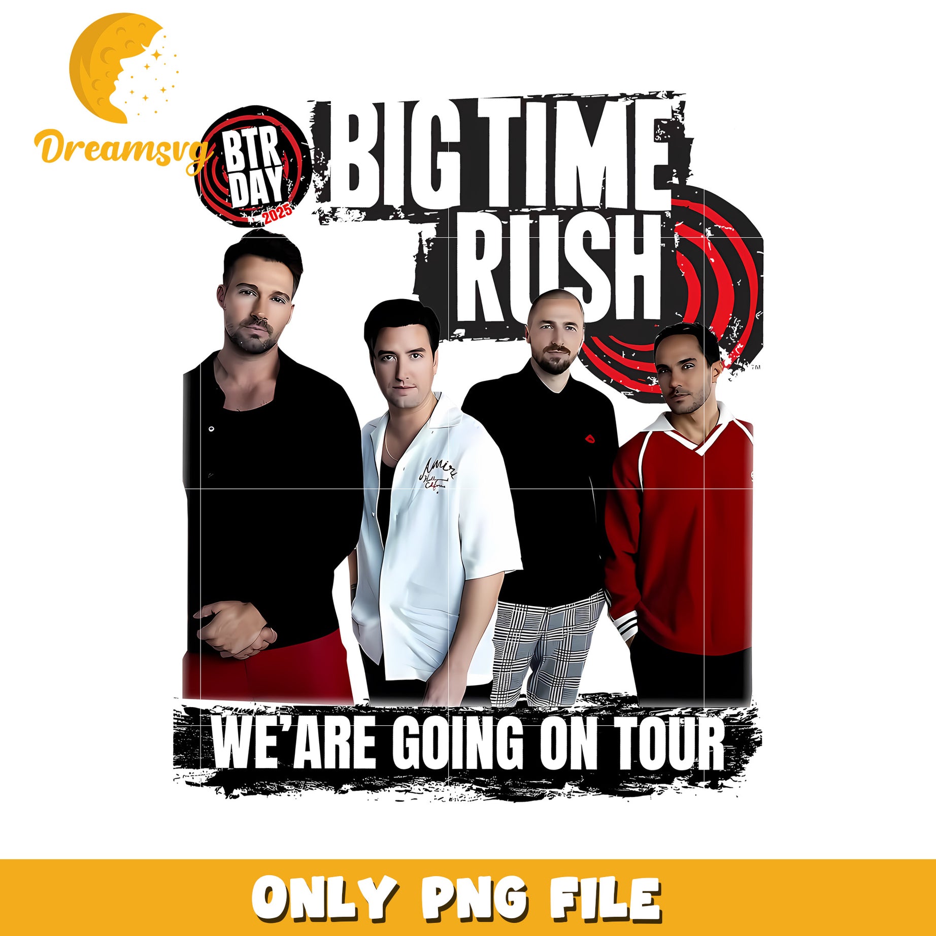 We are going on tour png, btr tour quote png, boy band on tour png