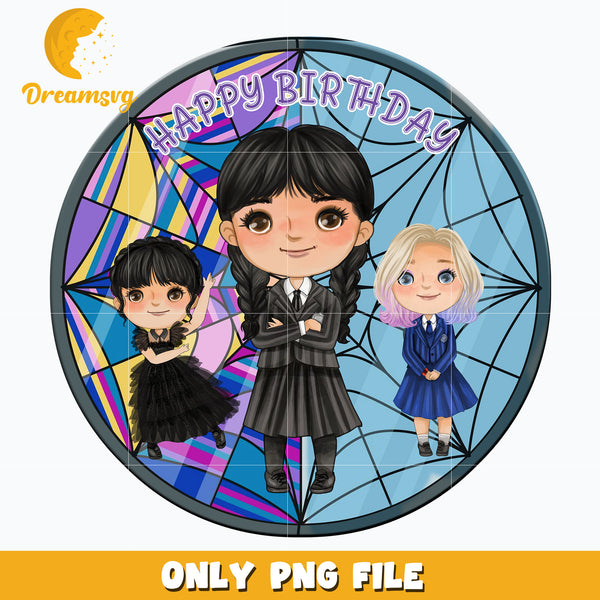Wednesday Addams Happy Birthday png