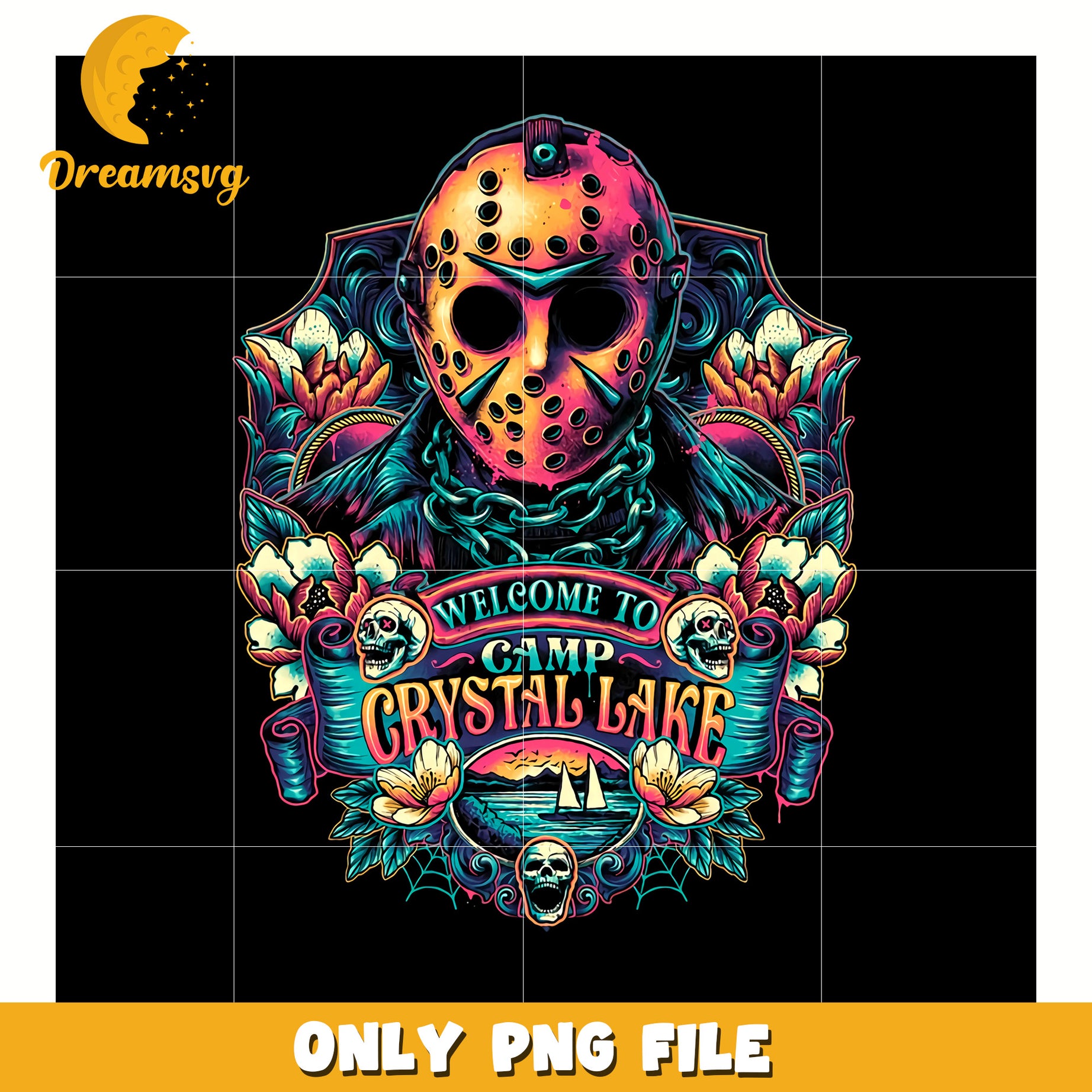 Welcome to crystal lake jason png, halloween decor png, halloween characters png