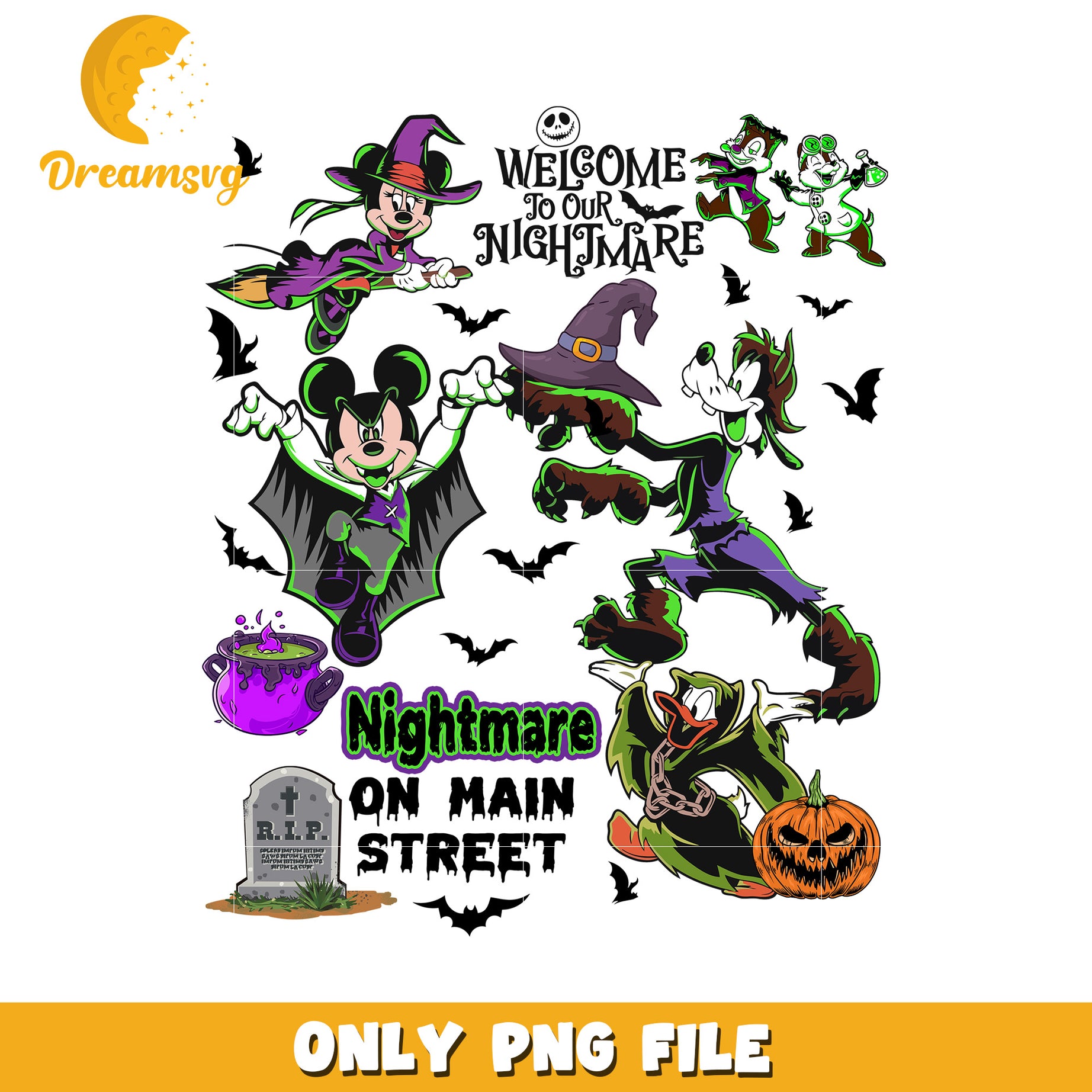 Welcome to our nightmare png, halloween quotes png, halloween toys png