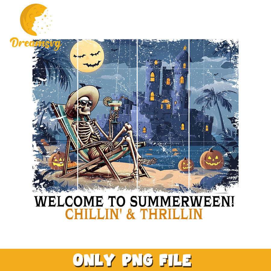 Welcome to summerween png, halloween decor png, halloween season​ png