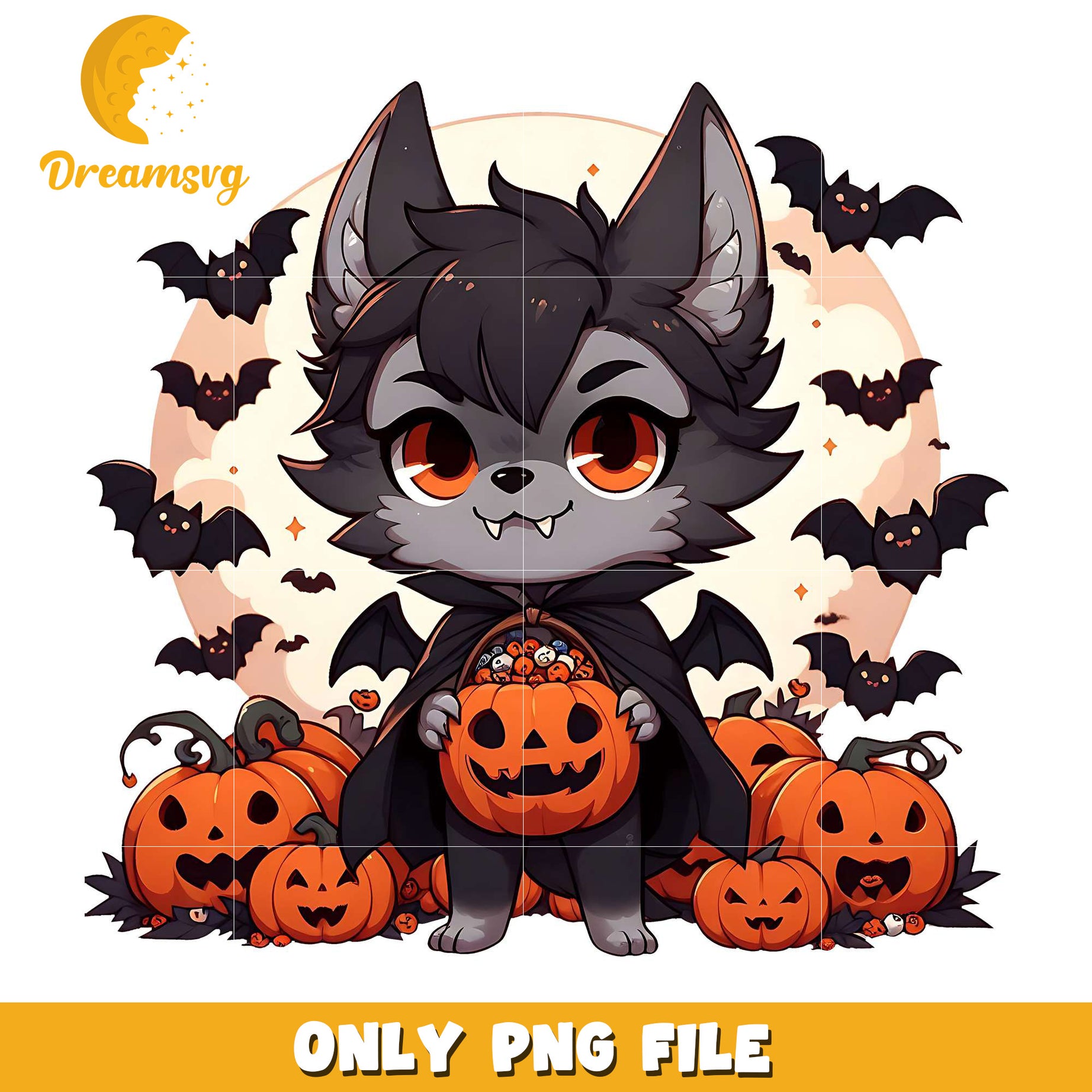 Werewolf halloween png, halloween pumpkin png, halloween cookies png