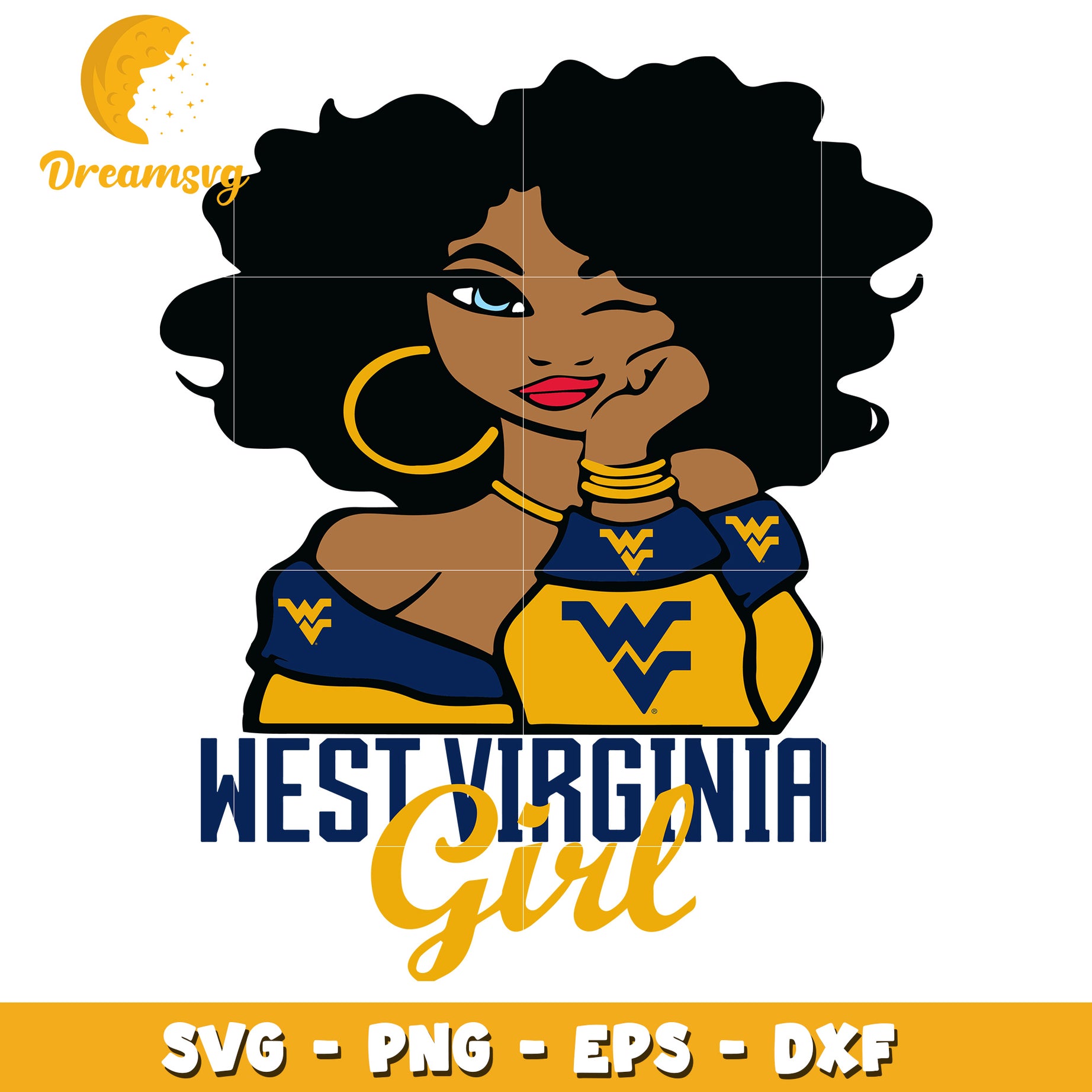 West Virginia Girl SVG PNG EPS DXF