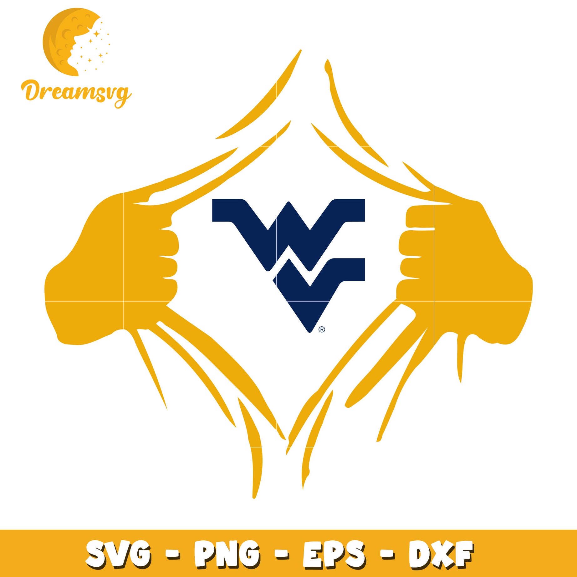 West Virginia SVG PNG EPS DXF Files