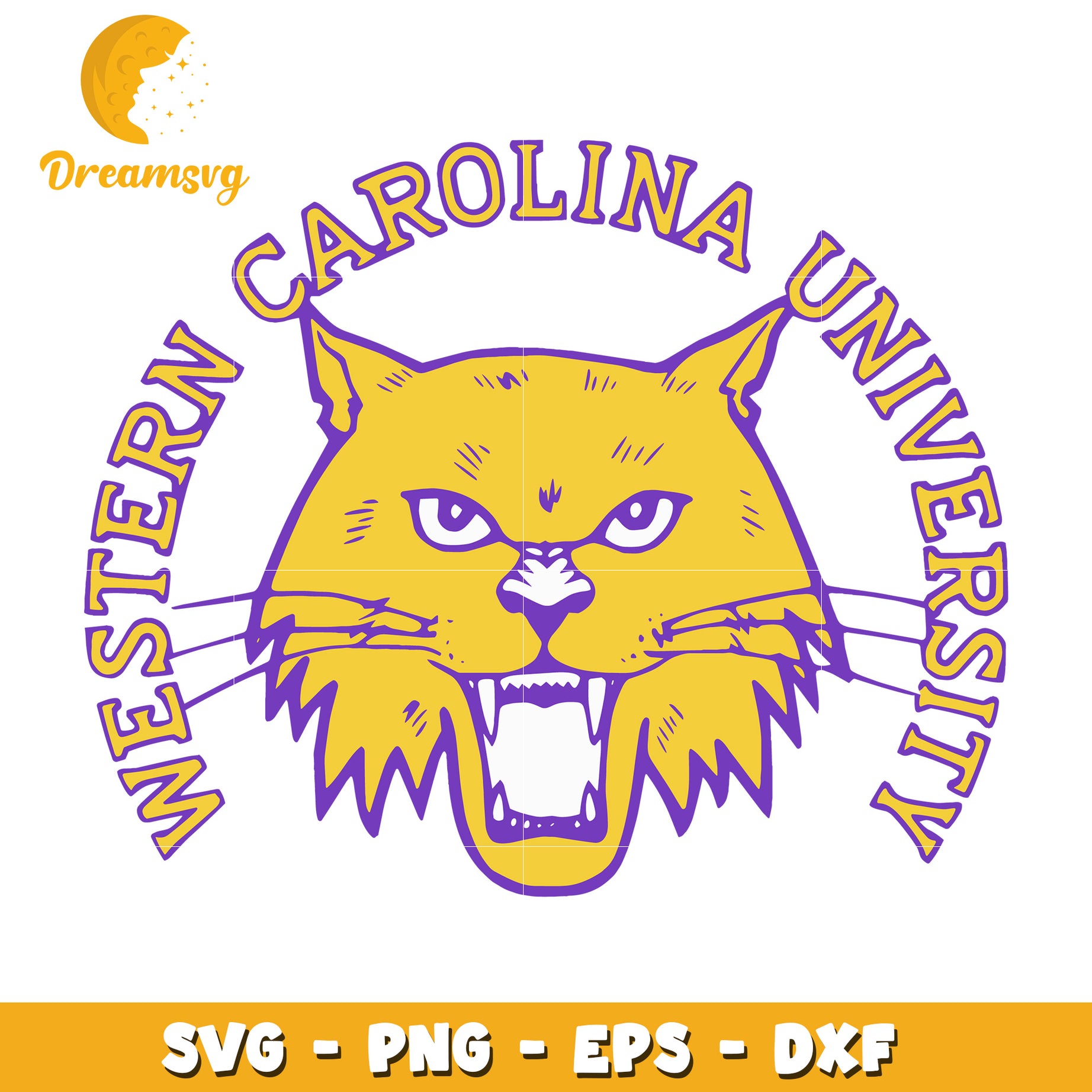 Western Carolina University Wildcat SVG Design for Crafts