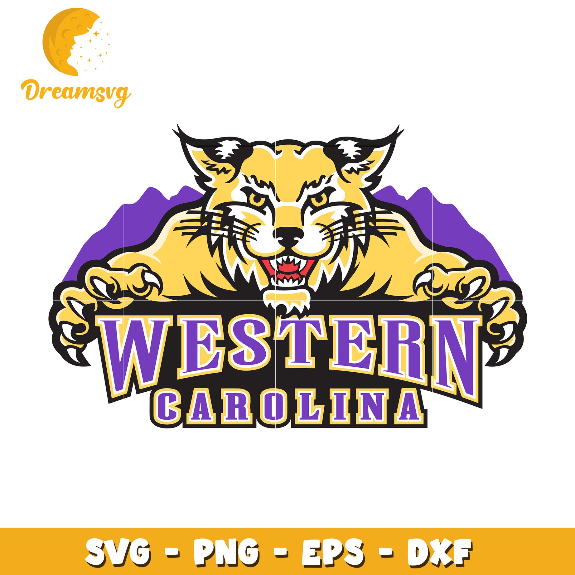 Western Carolina Wildcat SVG PNG EPS DXF