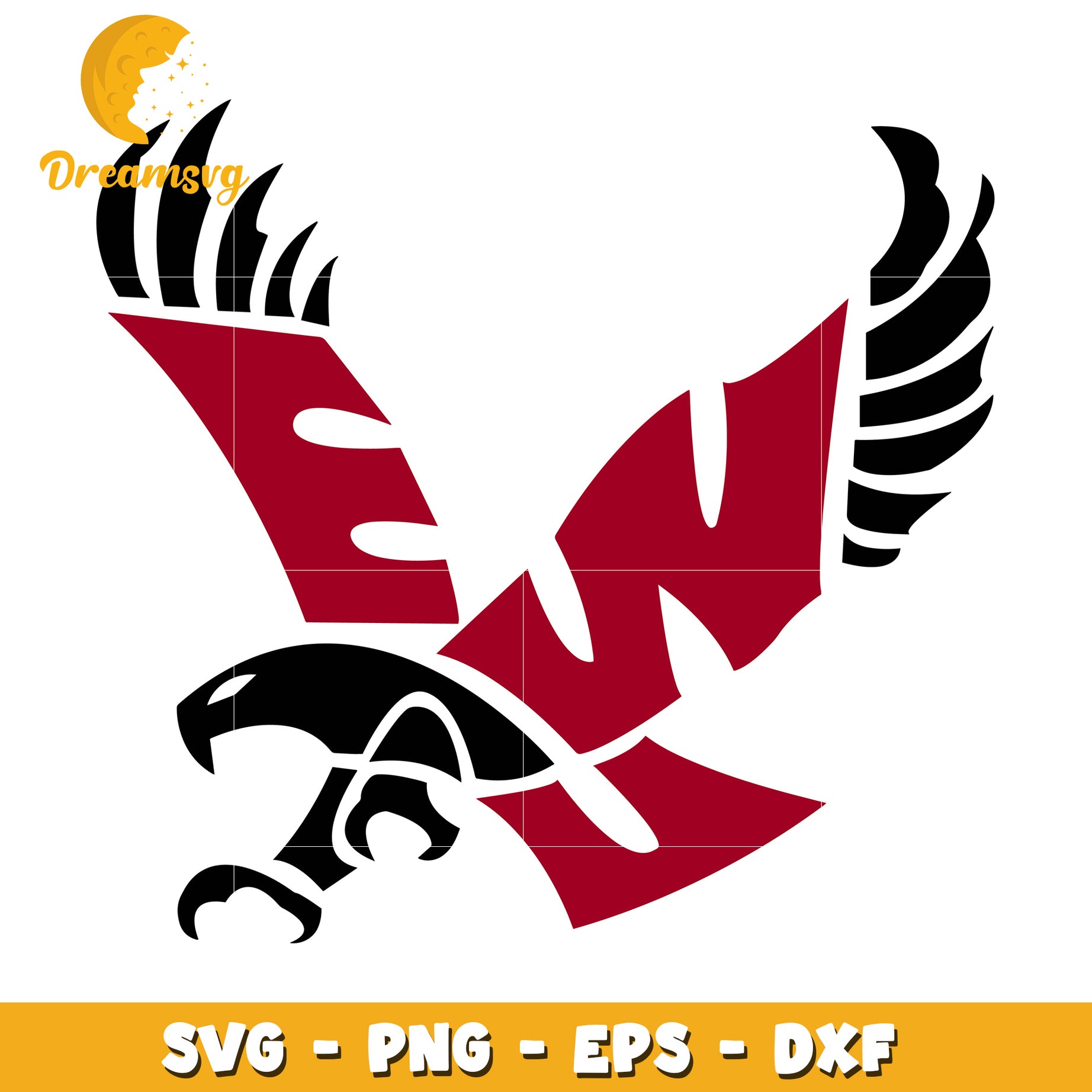 Western Eagle SVG PNG EPS DXF